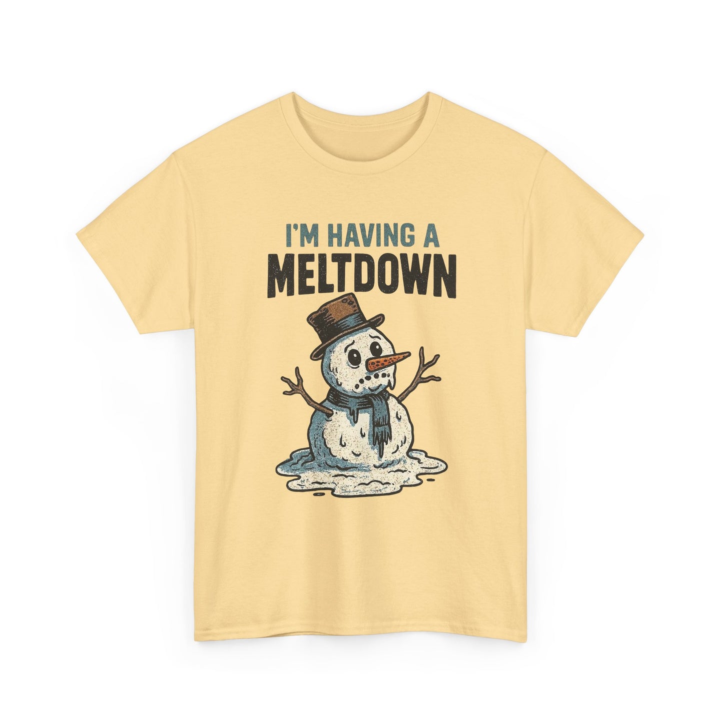 I'm Having A Meltdown Frosty Snowman Christmas Graphic T Shirt ADULT NEW