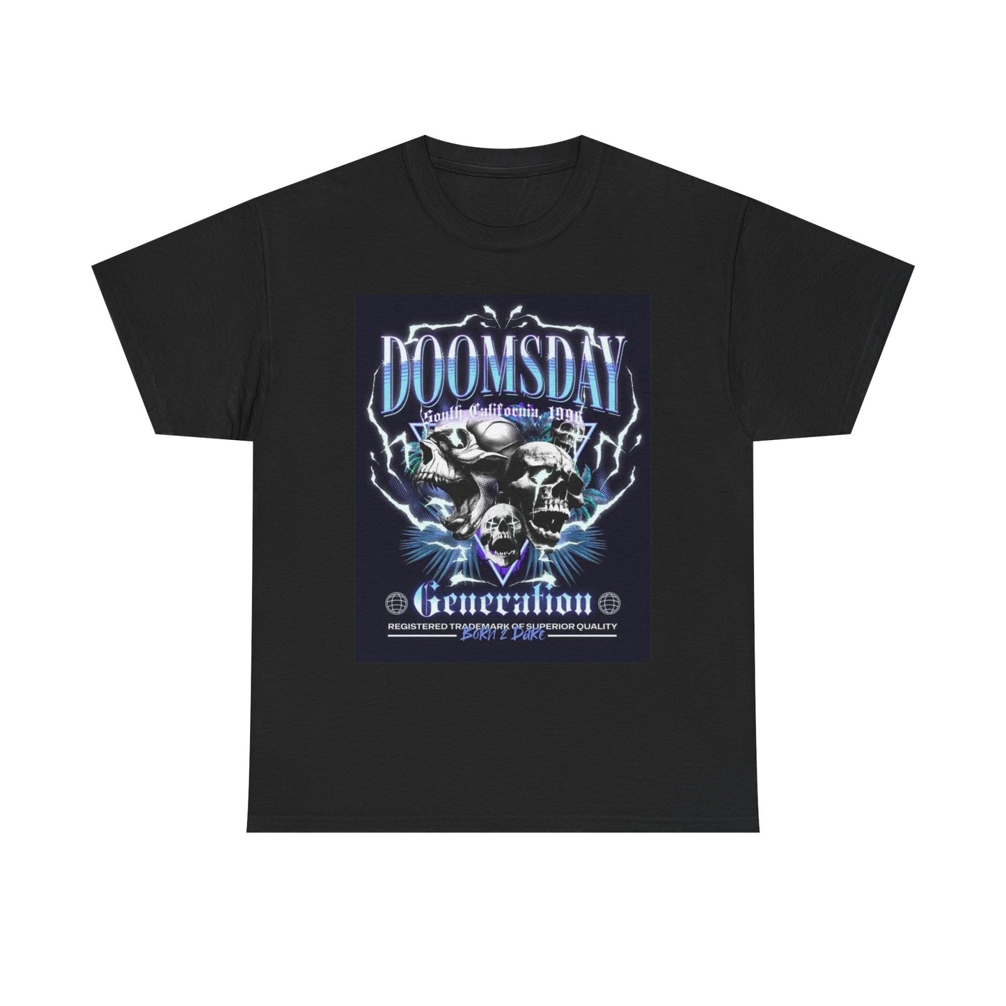 Doomsday Generation Graphic T Shirt Vintage Apparel Street Unisex Heavy Cotton
