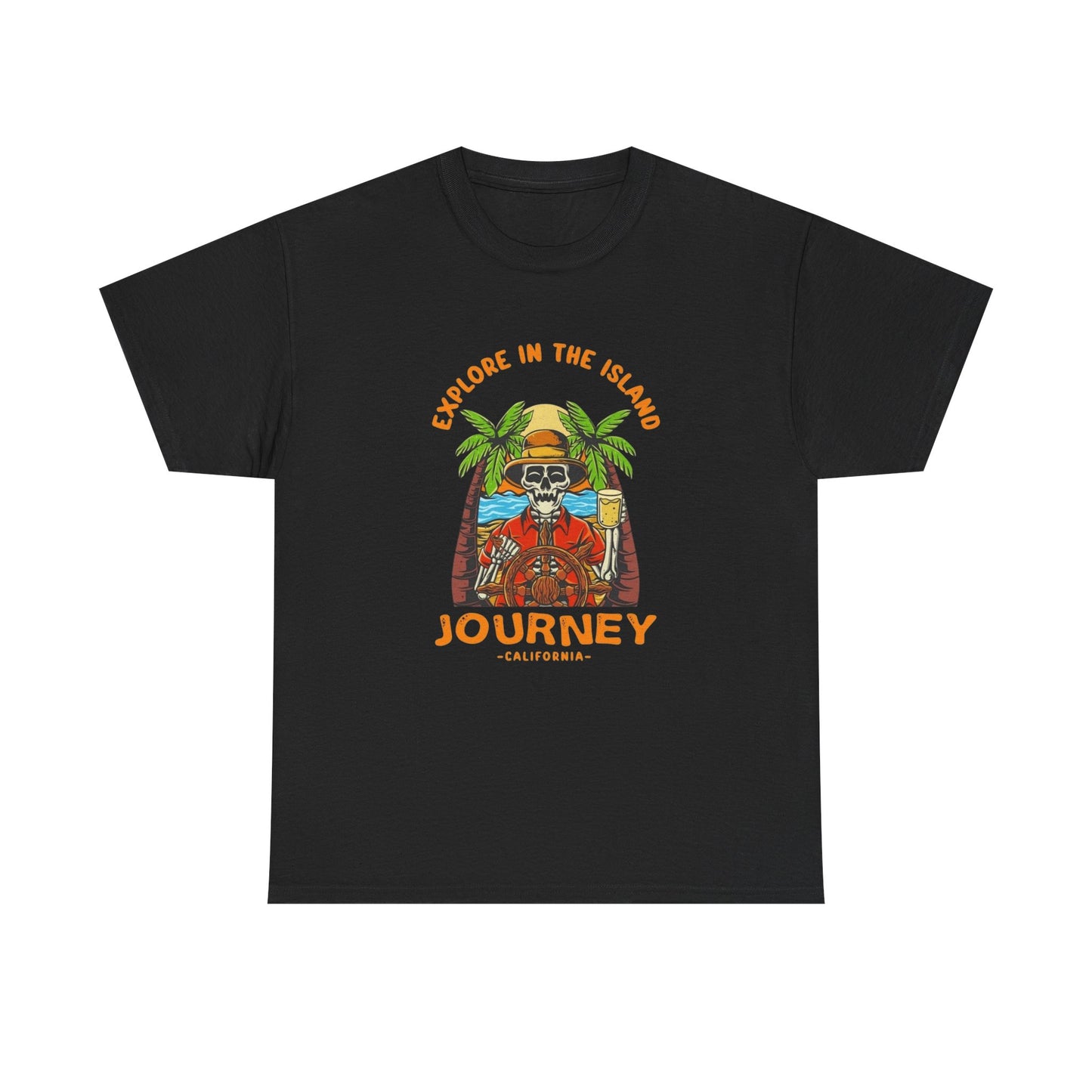 Explore The Island California Graphic T Shirt Unisex Heavy Cotton Tee New Gift