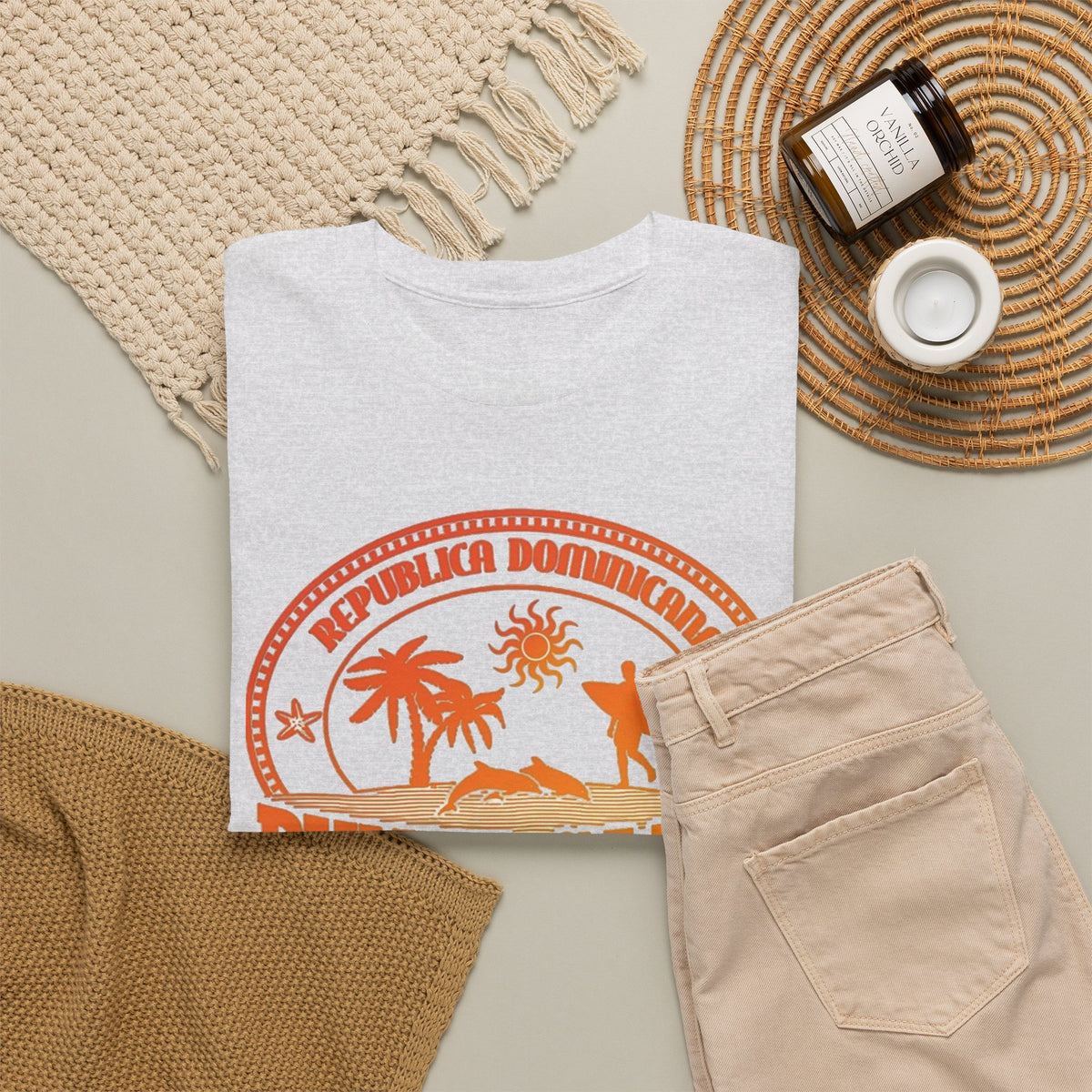 Punta Cana Graphic T Shirt Men's Dominican Republic Heavy Cotton Tee