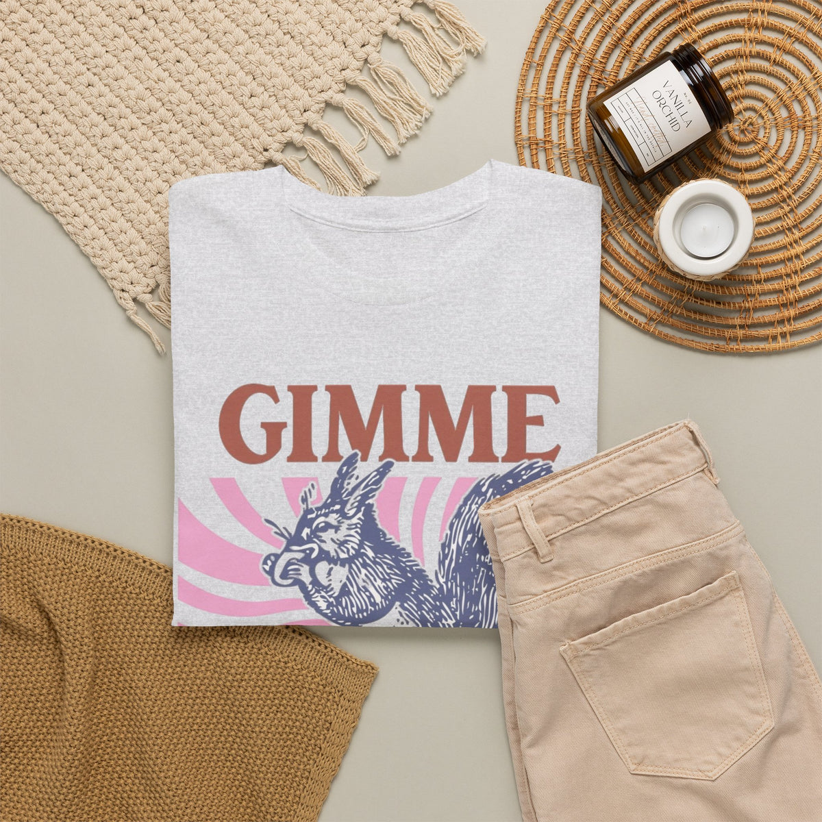 Gimme That Nut Funny Graphic T Shirt Men Sex Squirrel Jokes Heavy Cotton Tee