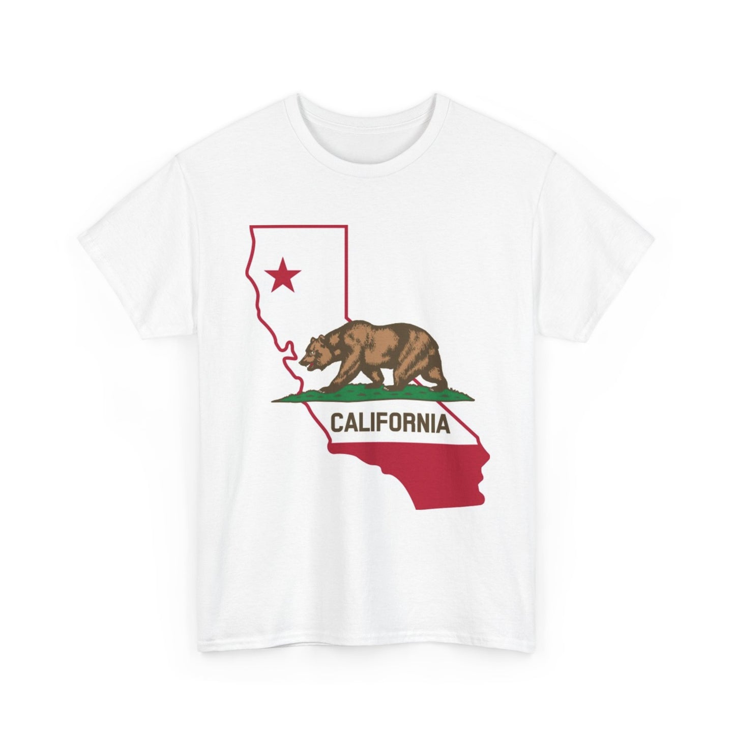 California Flag State BRAND NEW T Shirt Graphic Apparel Unisex Heavy Cotton Tee