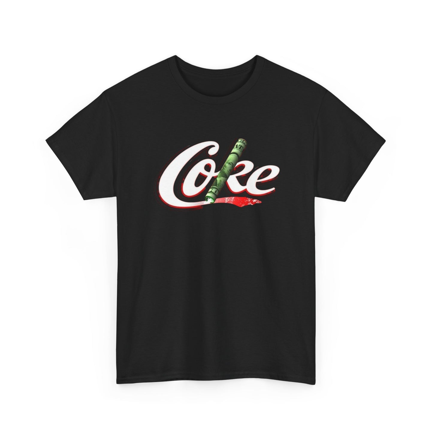 Cocaine Funny Logo Humor Jokes Graphic T Shirt Unisex Heavy Cotton Tee
