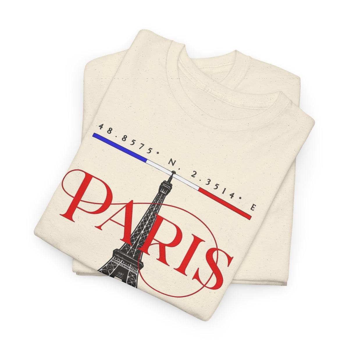 Paris Love Repeat Graphic T Shirt Men's Heavy Cotton Tee