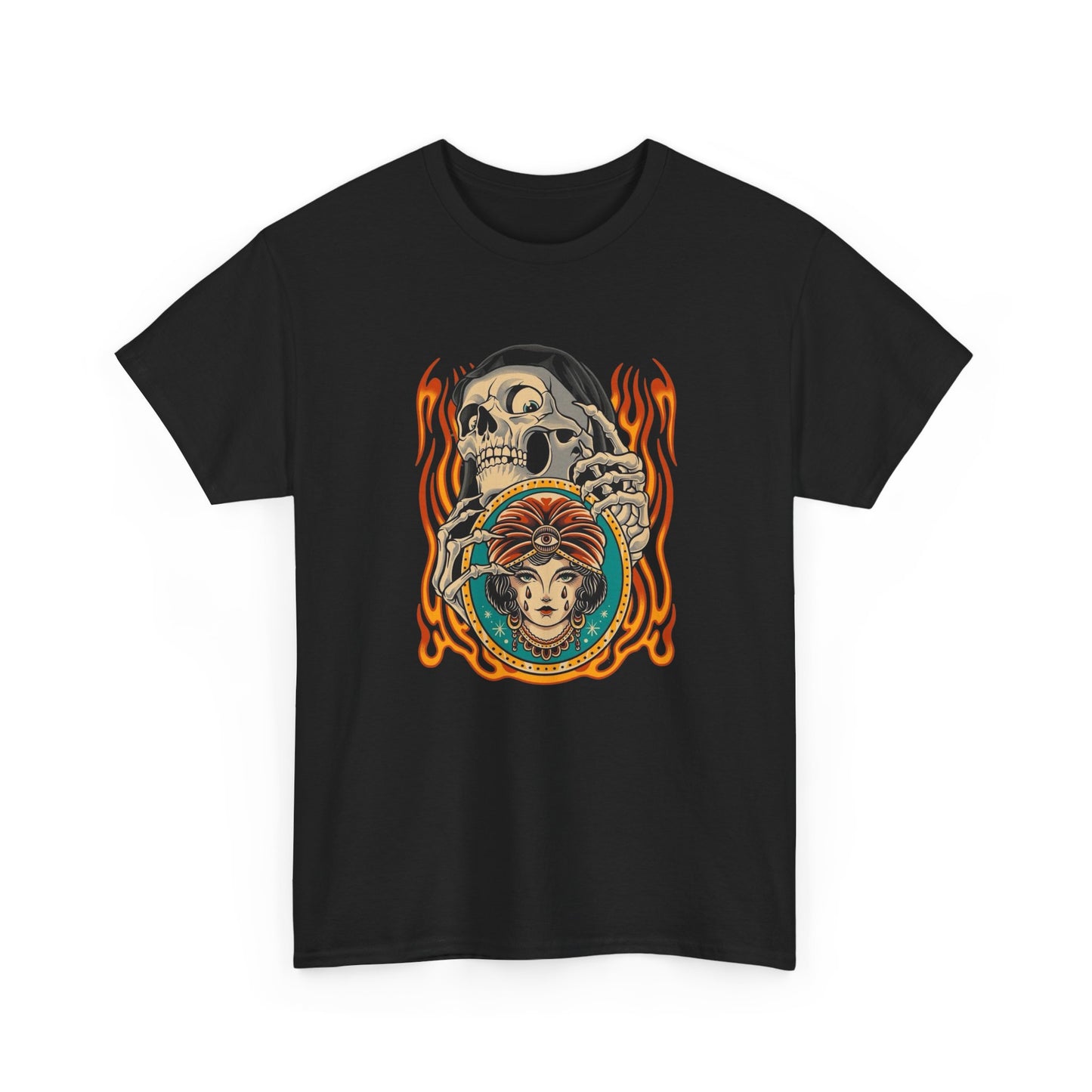 Grim Reaper Mind Reader Graphic T Shirt Unisex Gift New AMERICAN VINTAGE