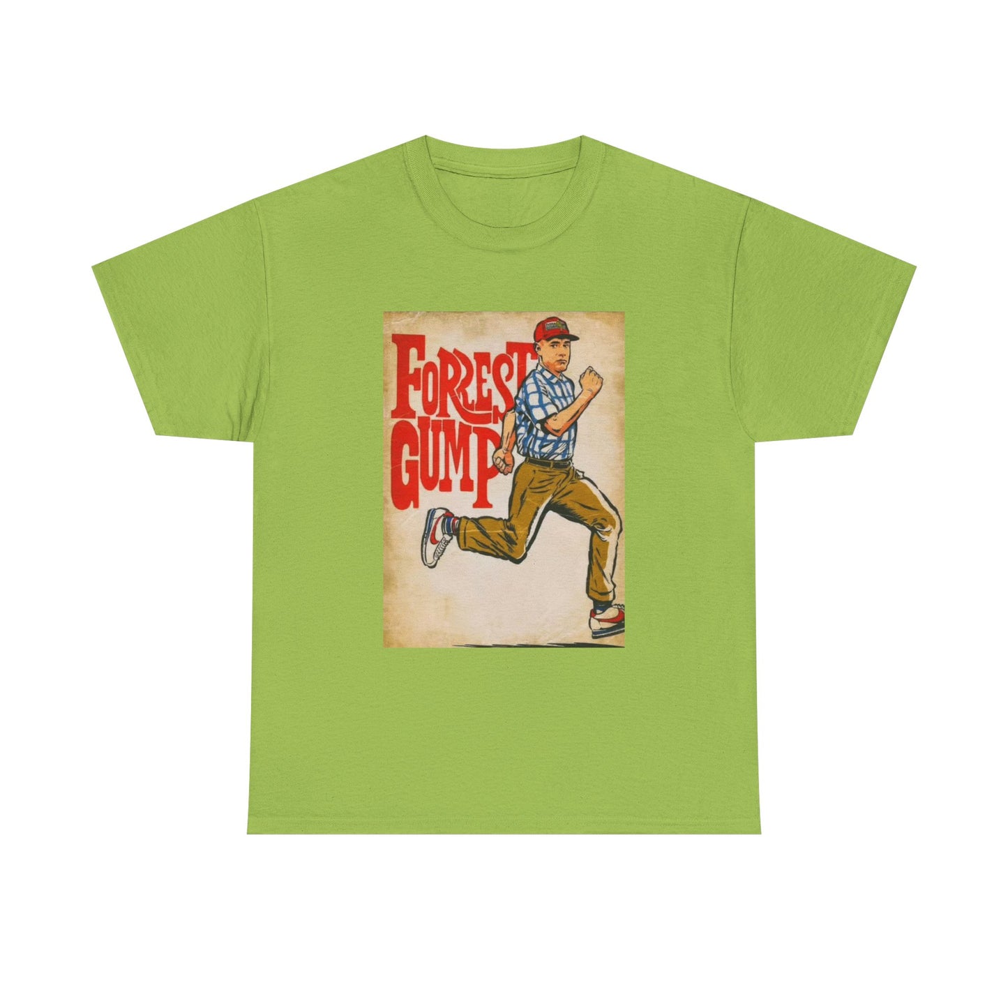Forrest Gump Tshirt Vintage Retro Movie Poster Unisex Heavy Cotton Tee