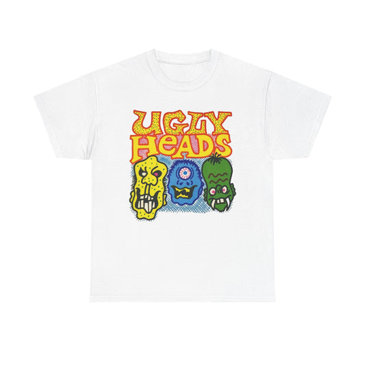 Ugly Heads Vintage 90's Kids Graphic T Shirt Unisex Heavy Cotton Tee