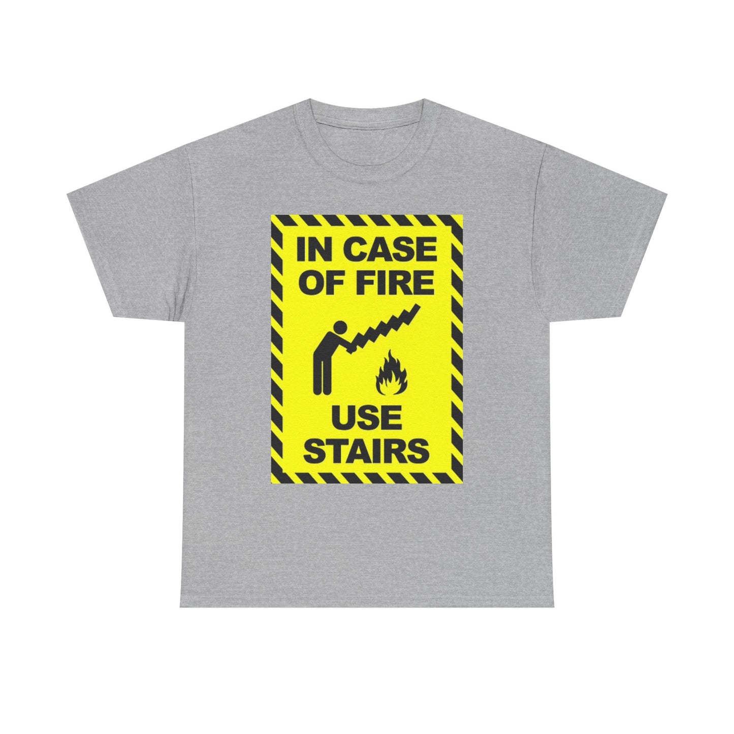 Fire Safety Graphic T Shirt Funny Jokes Humor Unisex Heavy Cotton Tee