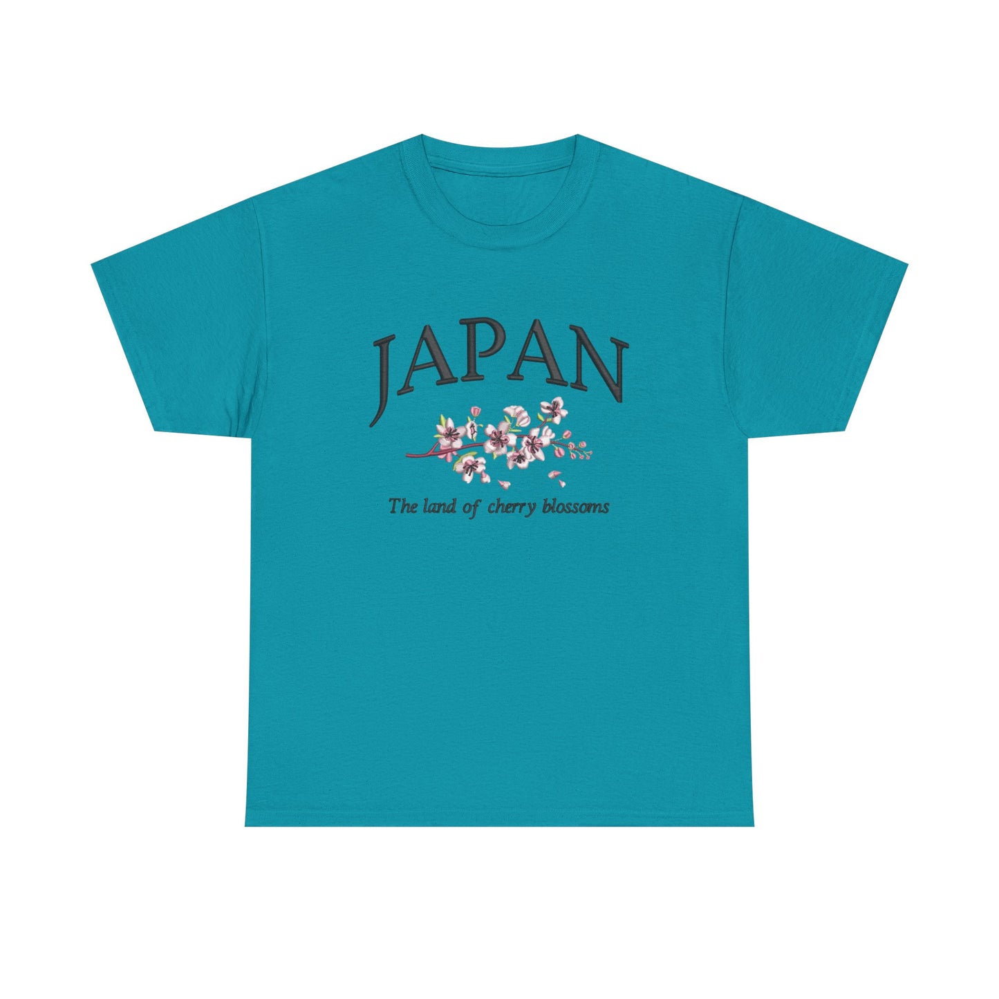 Japan Land Of The Cherry Blossoms Graphic T Shirt NEW Unisex Heavy Cotton Tee
