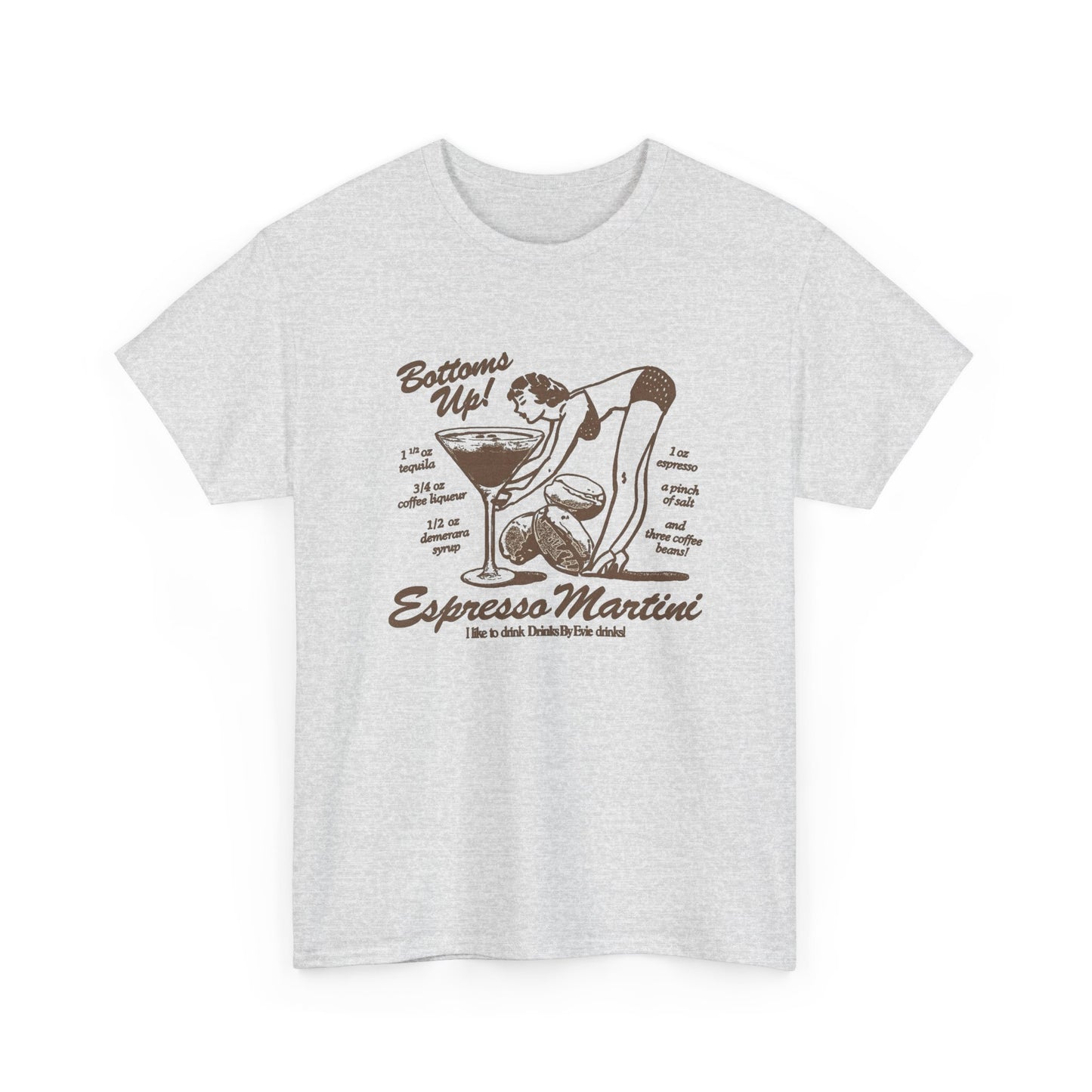 Espresso Martini Graphic T Shirt NEW Unisex Heavy Cotton Tee