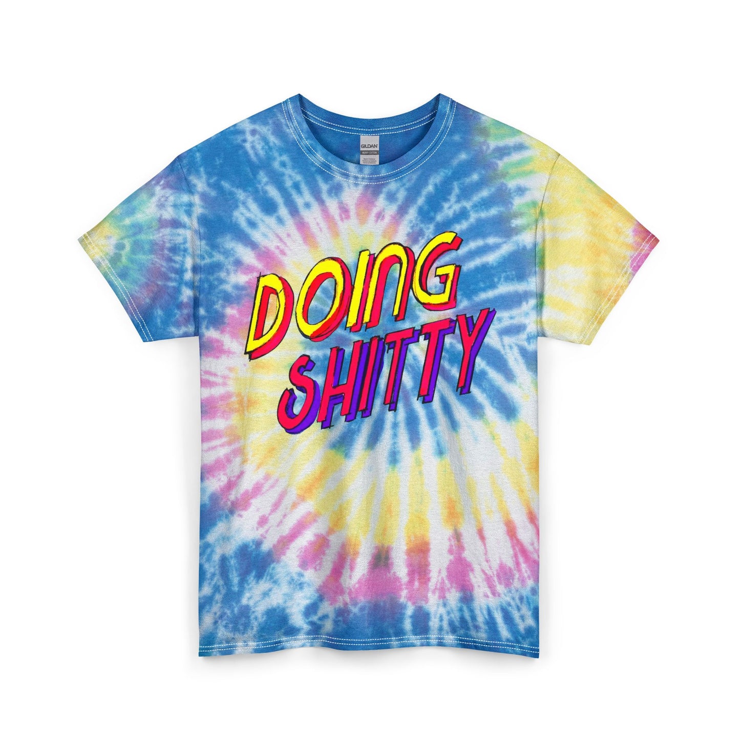Doing Bad Graphic Funny T Shirt Unisex Tie Dye Cotton Tee