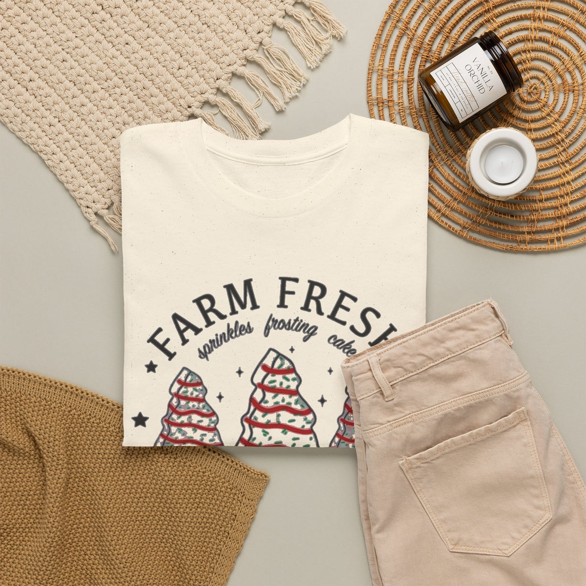 Farm Fresh Christmas Trees T-Shirt Men's Graphic Tee