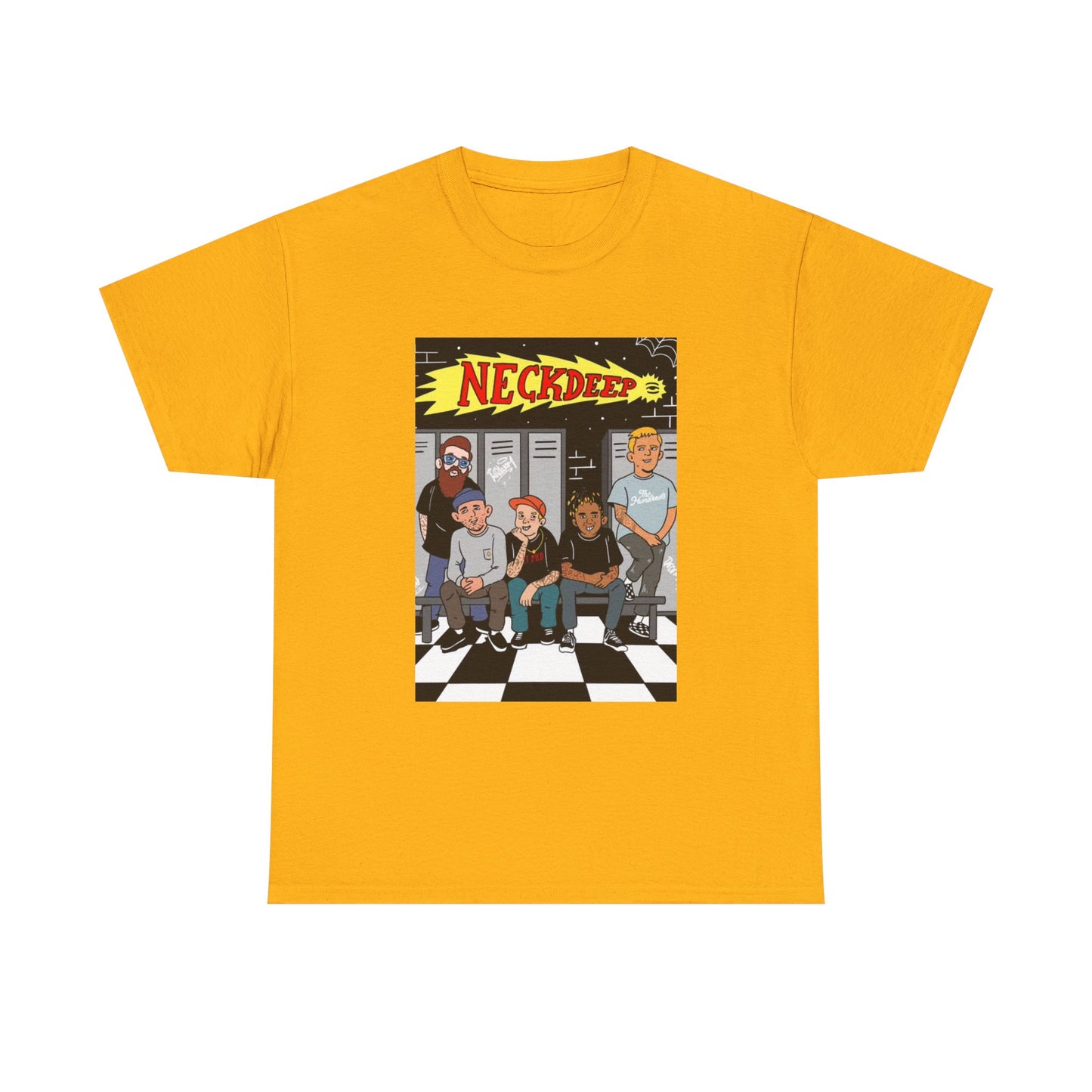 Neck Deep Tshirt Punk Rock UK retro Album art Unisex Heavy Cotton Tee