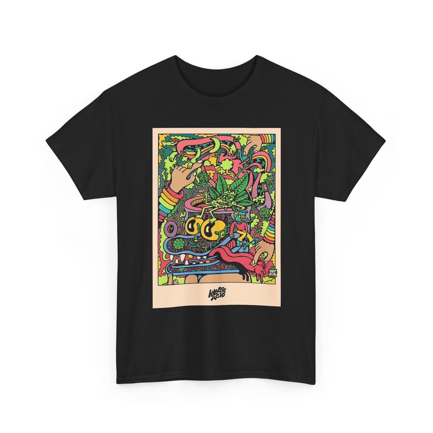 Killer Acid Graphic T Shirt Vintage Weed Poster Retro Unisex Heavy Cotton Tee