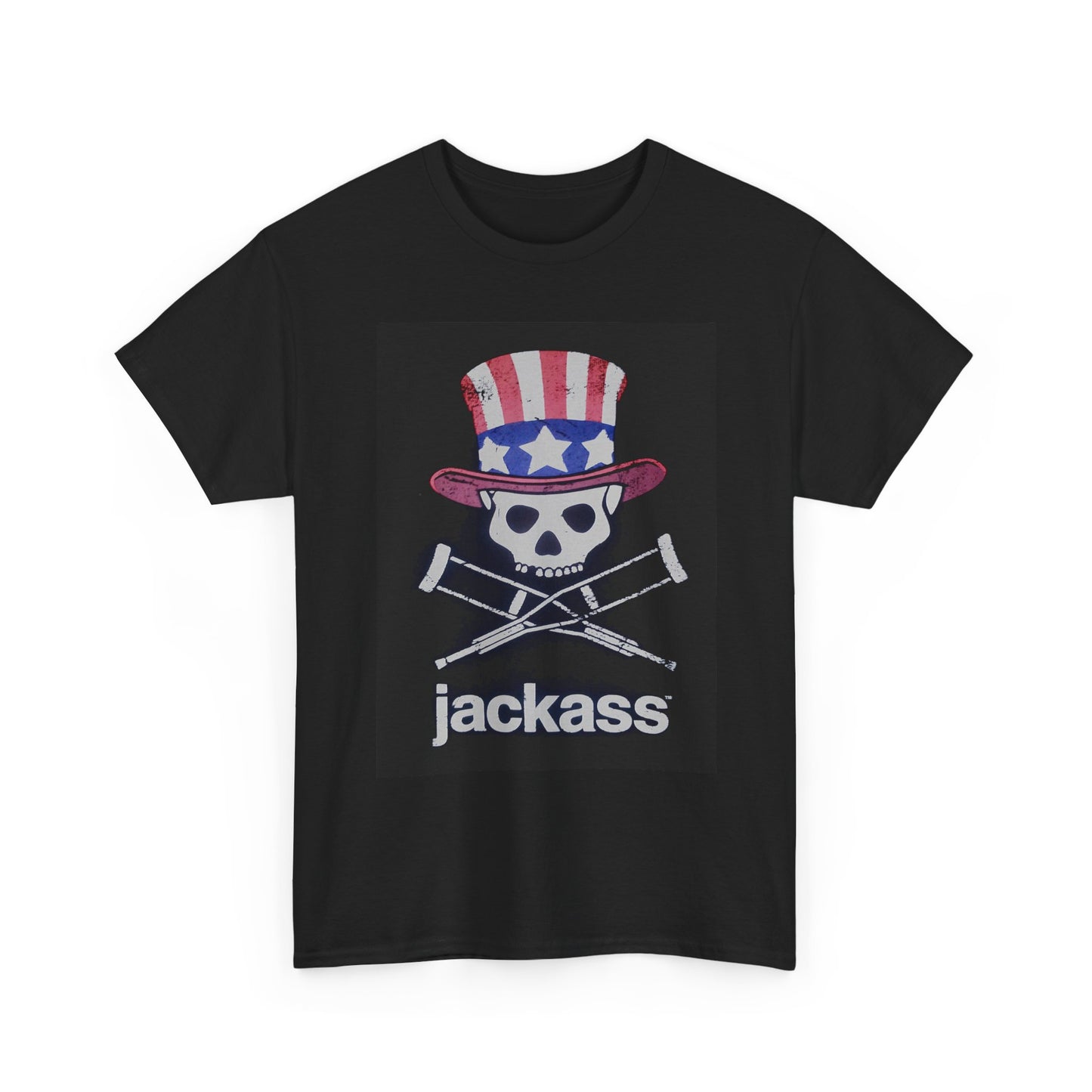 Jackass Graphic T Shirt Retro Tv Series Comedy Unisex Heavy Cotton Tee