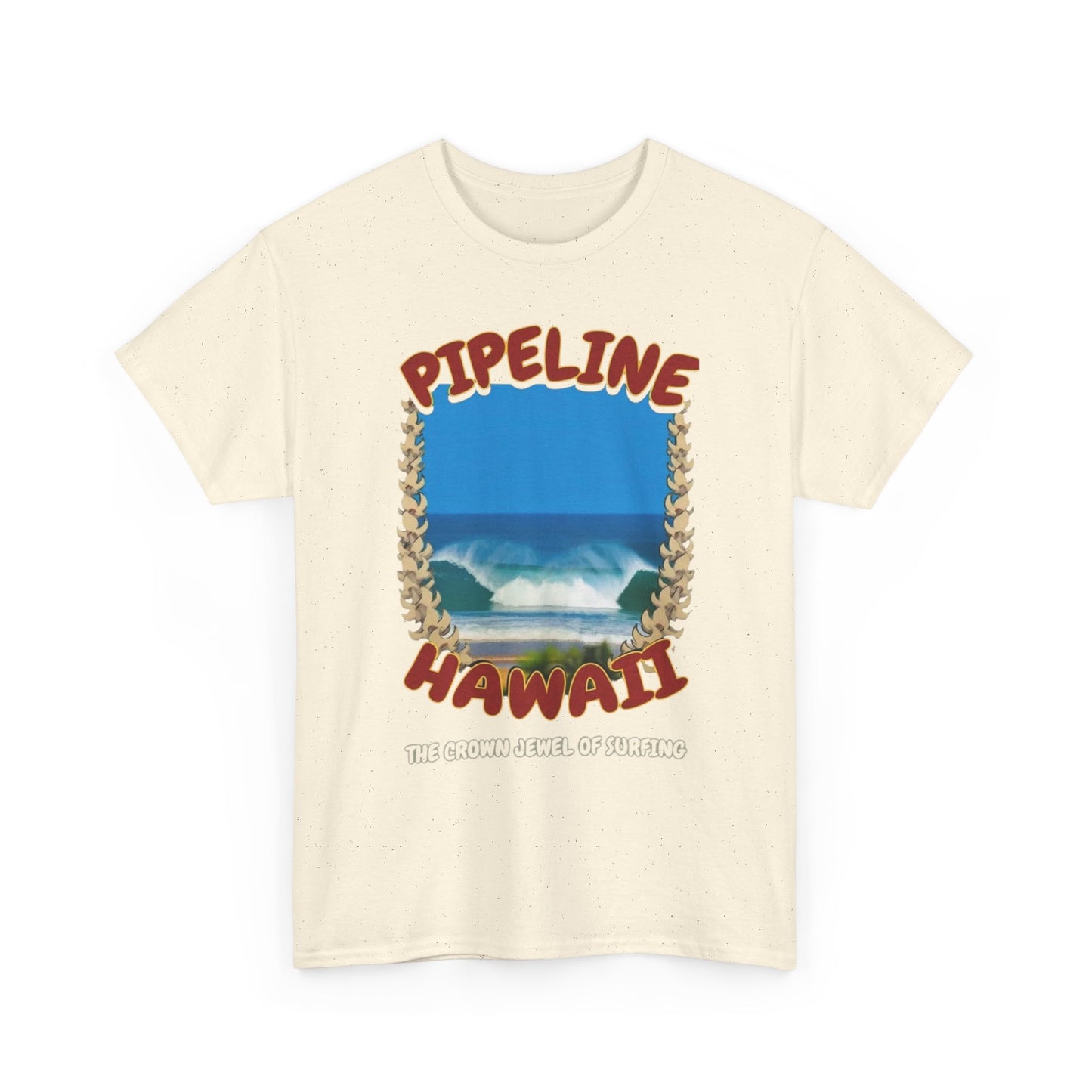 Pipeline Hawaii Surfing Graphic T-Shirt Unisex Heavy Cotton Tee Gift