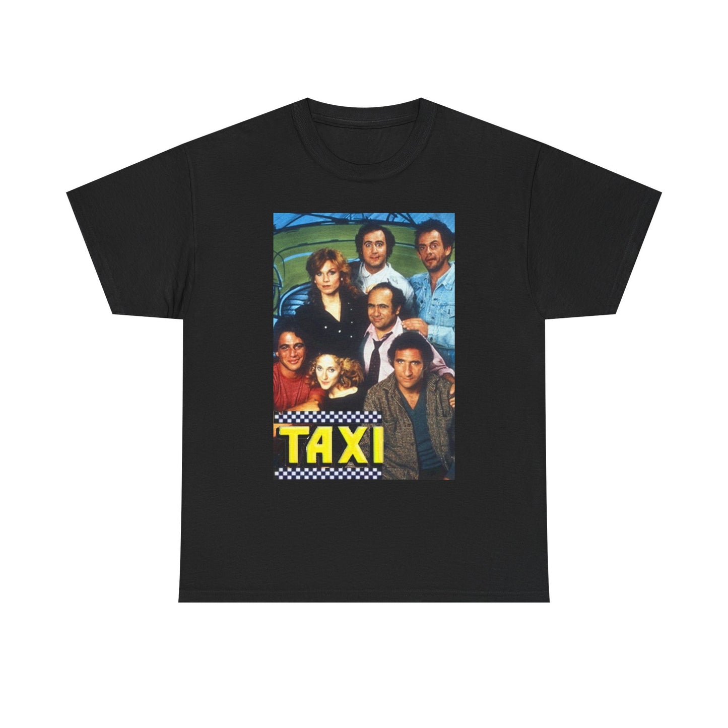 Taxi Graphic T Shirt Vintage Tv Show Comedy Retro Unisex Heavy Cotton Tee