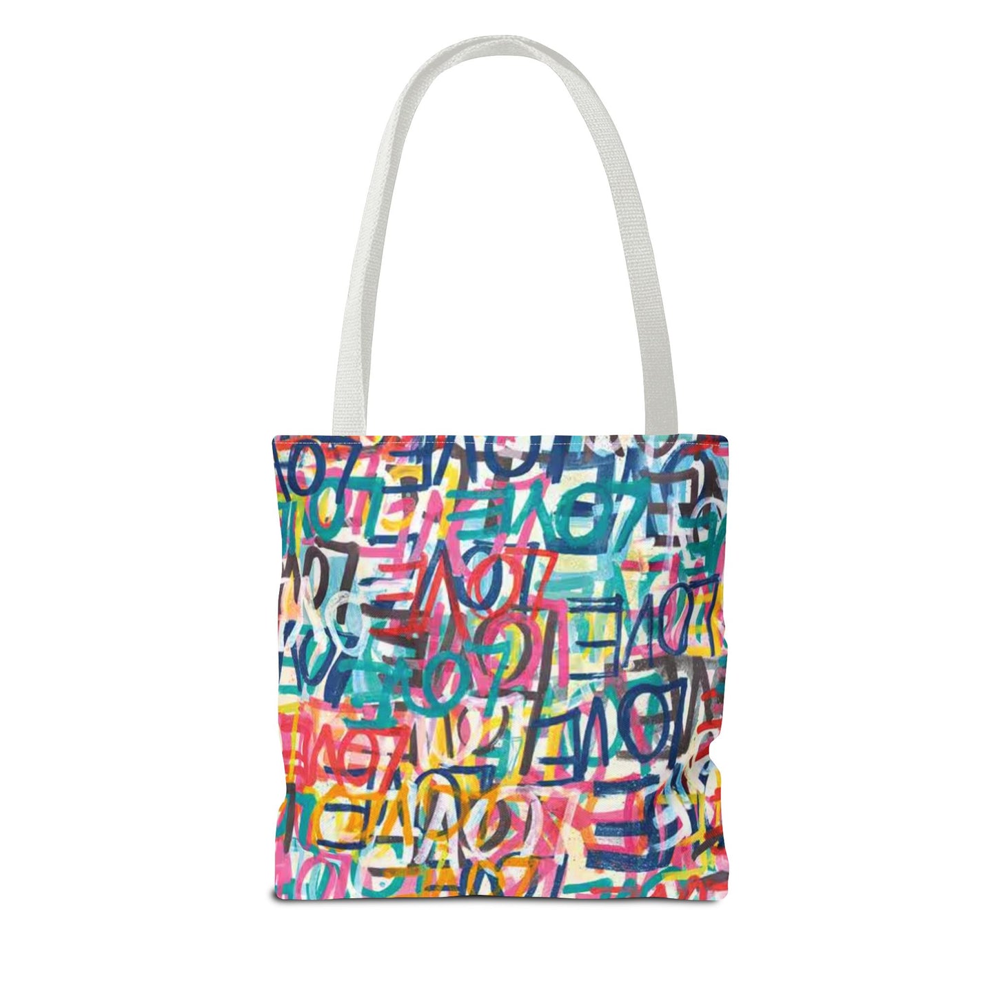 LOVE Multi Color BRAND NEW Modern Purse - Pocketbook - Travel Tote Bag (AOP)