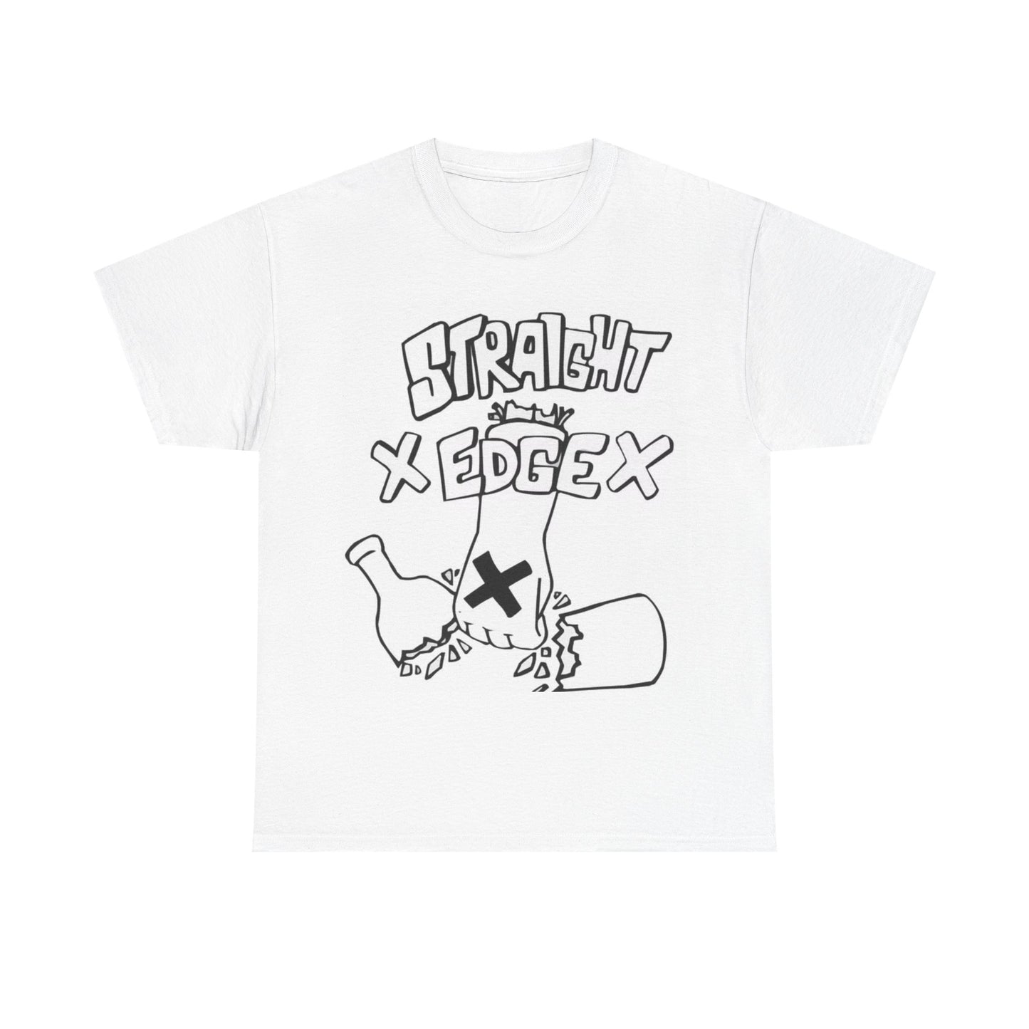 StraightEdge Tshirt Boston Hardcore Music Retro New York Unisex Heavy Cotton Tee
