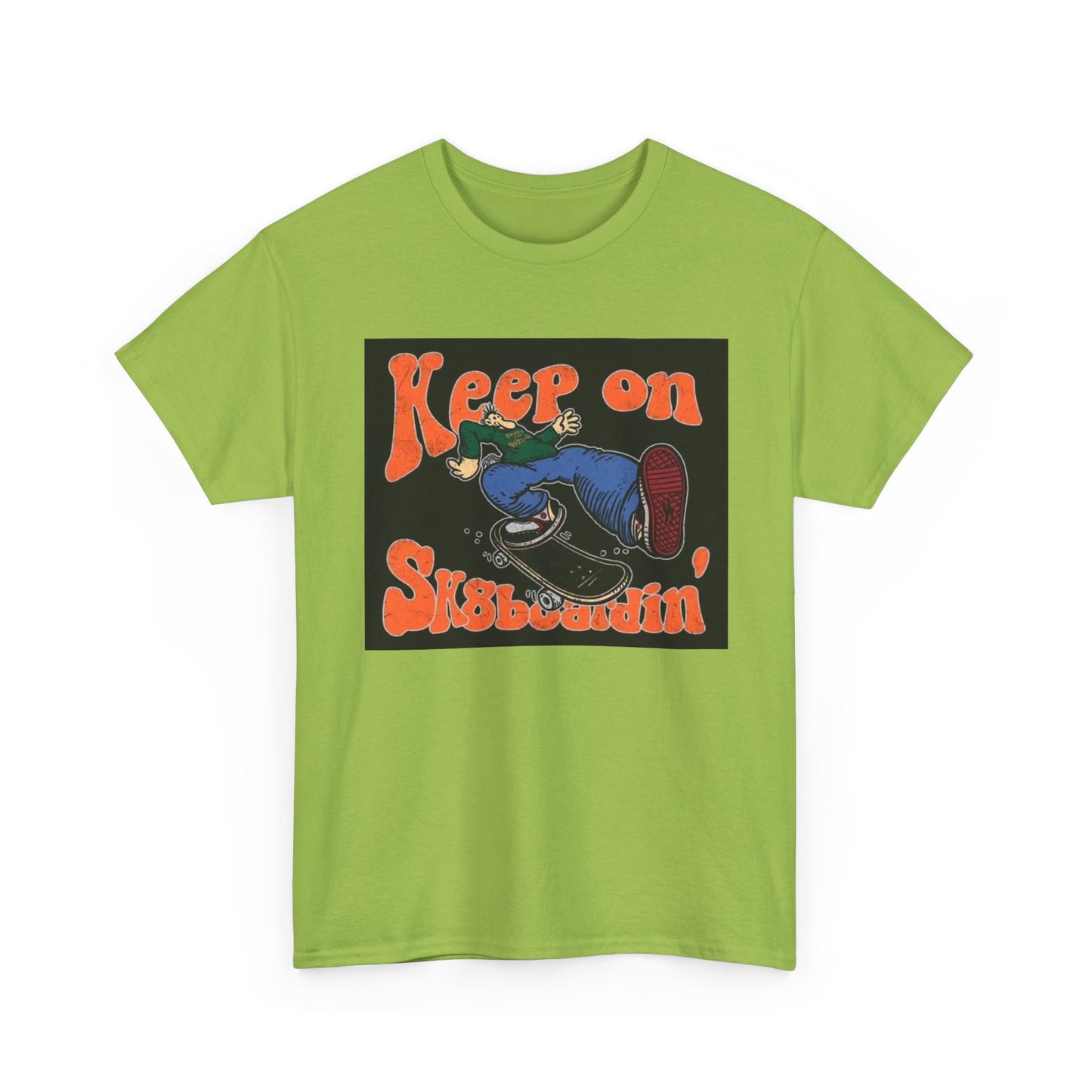 Keep On SkateBoarding Tshirt Skate or Die Vintage Graphic Retro Unisex Heavy tee