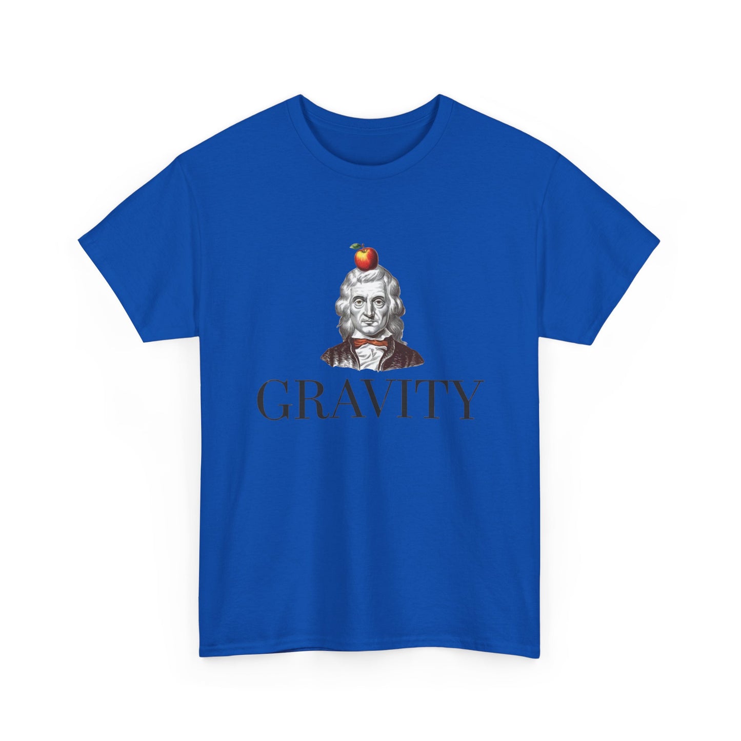 Gravity Sir Issac Newton Funny Graphic T Shirt NEW Unisex Heavy Cotton Tee