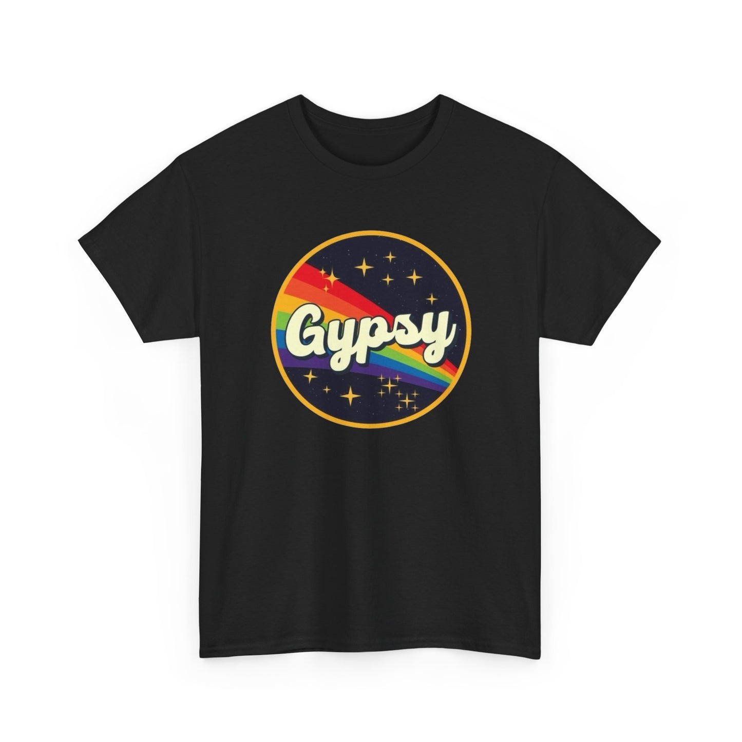 Gypsy Rainbow Graphic T Shirt Unisex Heavy Cotton Tee