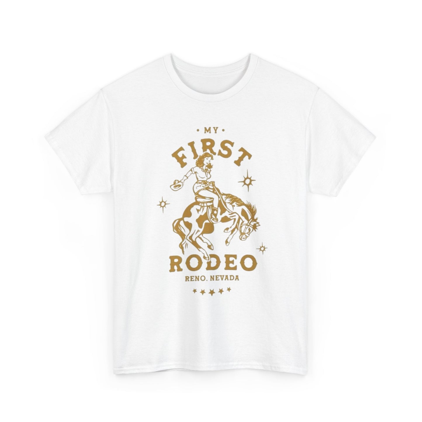 My First Rodeo Graphic T Shirt Unisex Heavy Cotton Tee