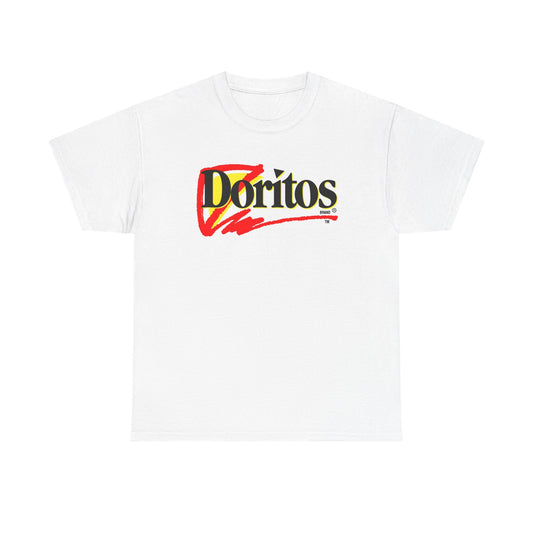 Doritos Tshirt Retro Logo Nostalgic Snack Foods Unisex Heavy Cotton Tee