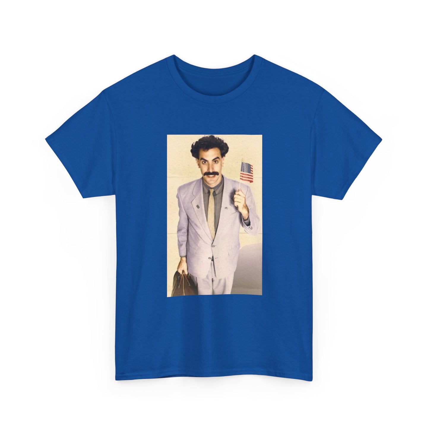 Borat Comes to America Tshirt Funny Comedy Movie Unisex Heavy Cotton Tee