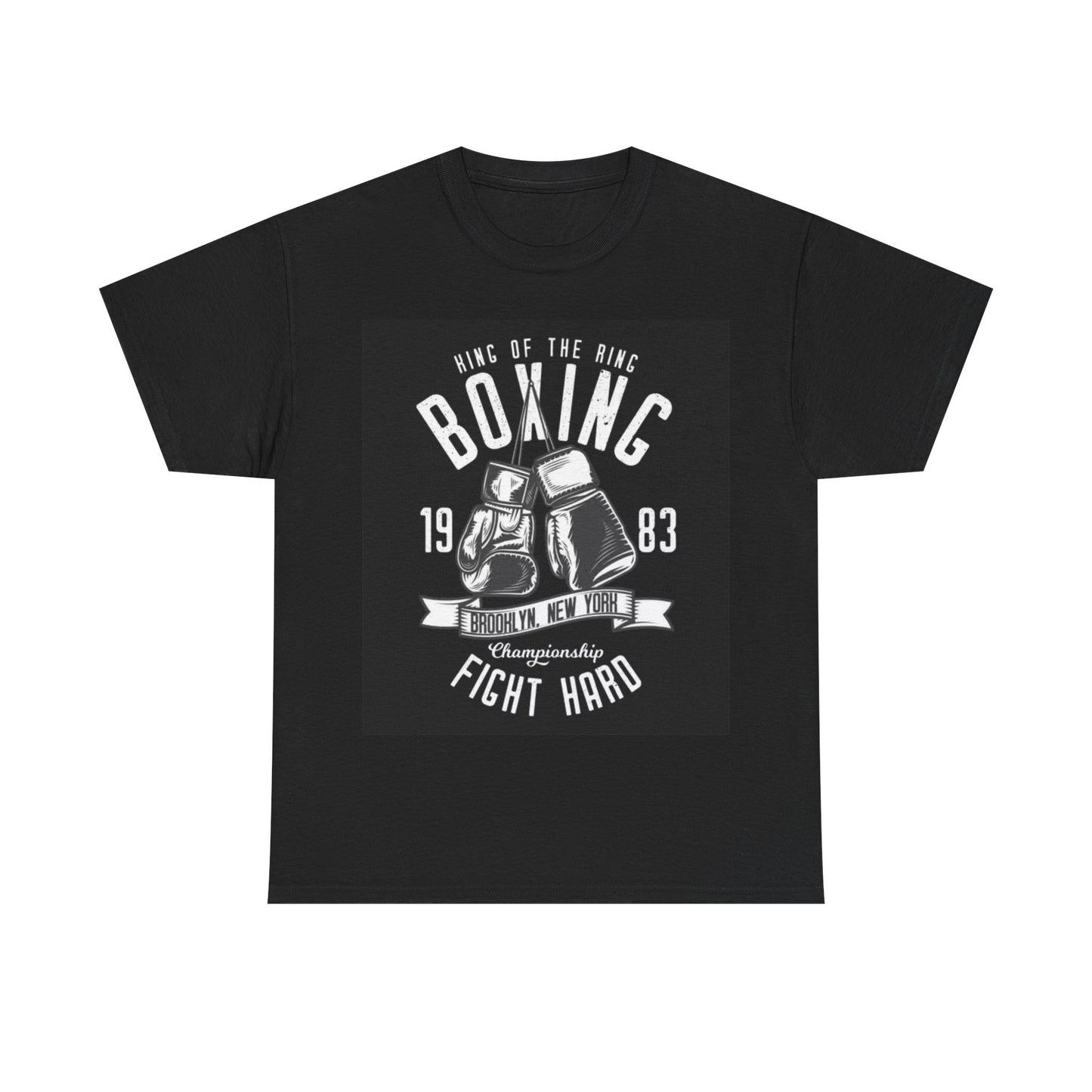King Of The Ring Boxing Tshirt Vintage Gym Gear Unisex Heavy Cotton Tee