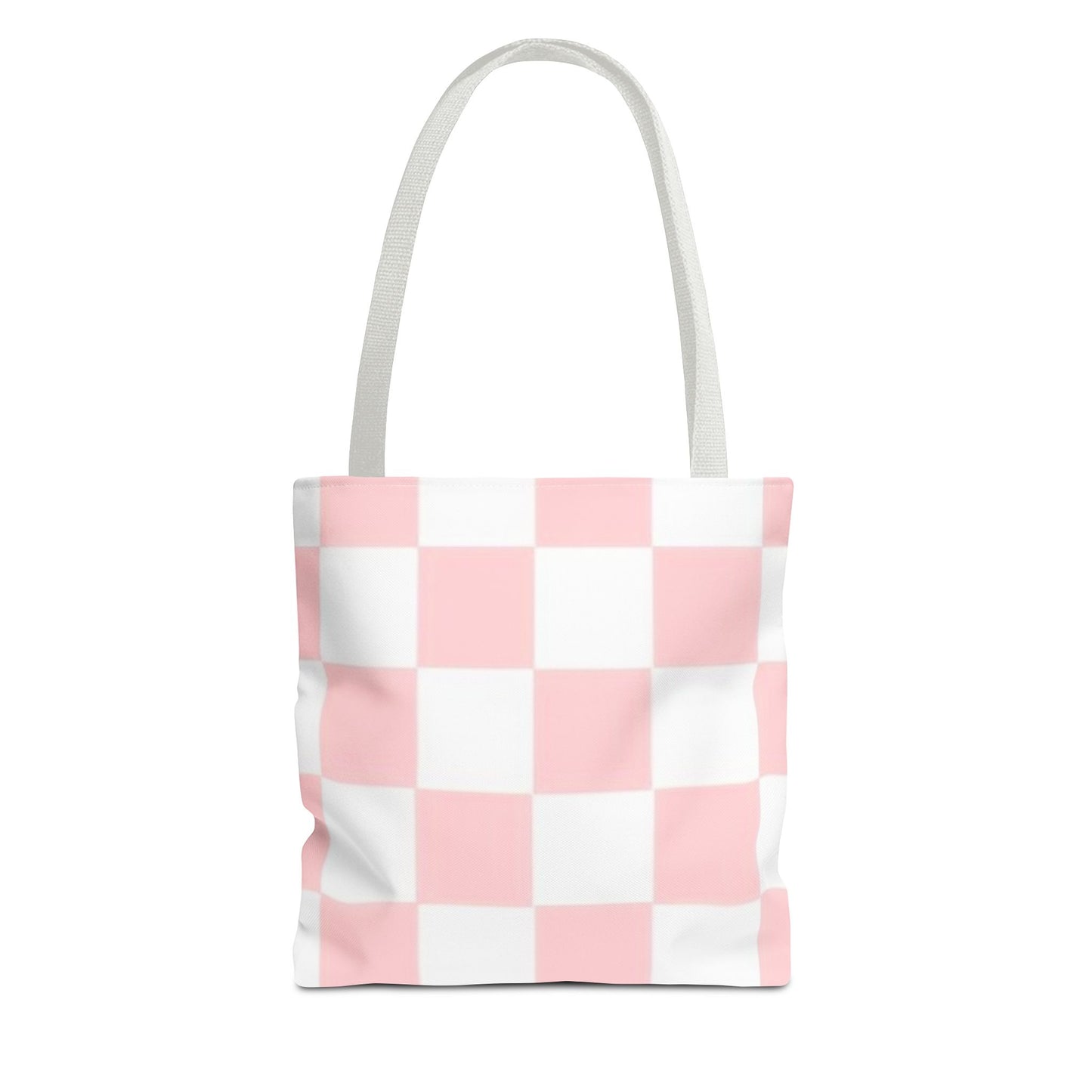Pink Checkered All Over Print BRAND NEW Purse - Pocketbook - Travel Tote Bag