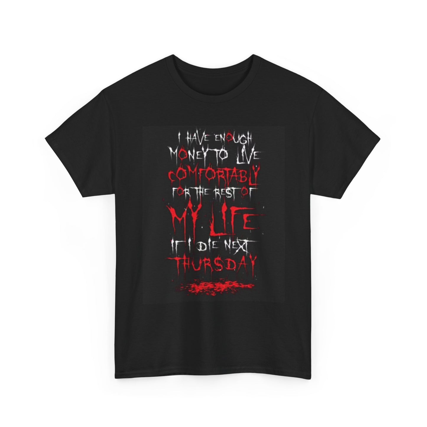 No Money Funny Graphic T Shirt Jokes Unisex Heavy Cotton Tee