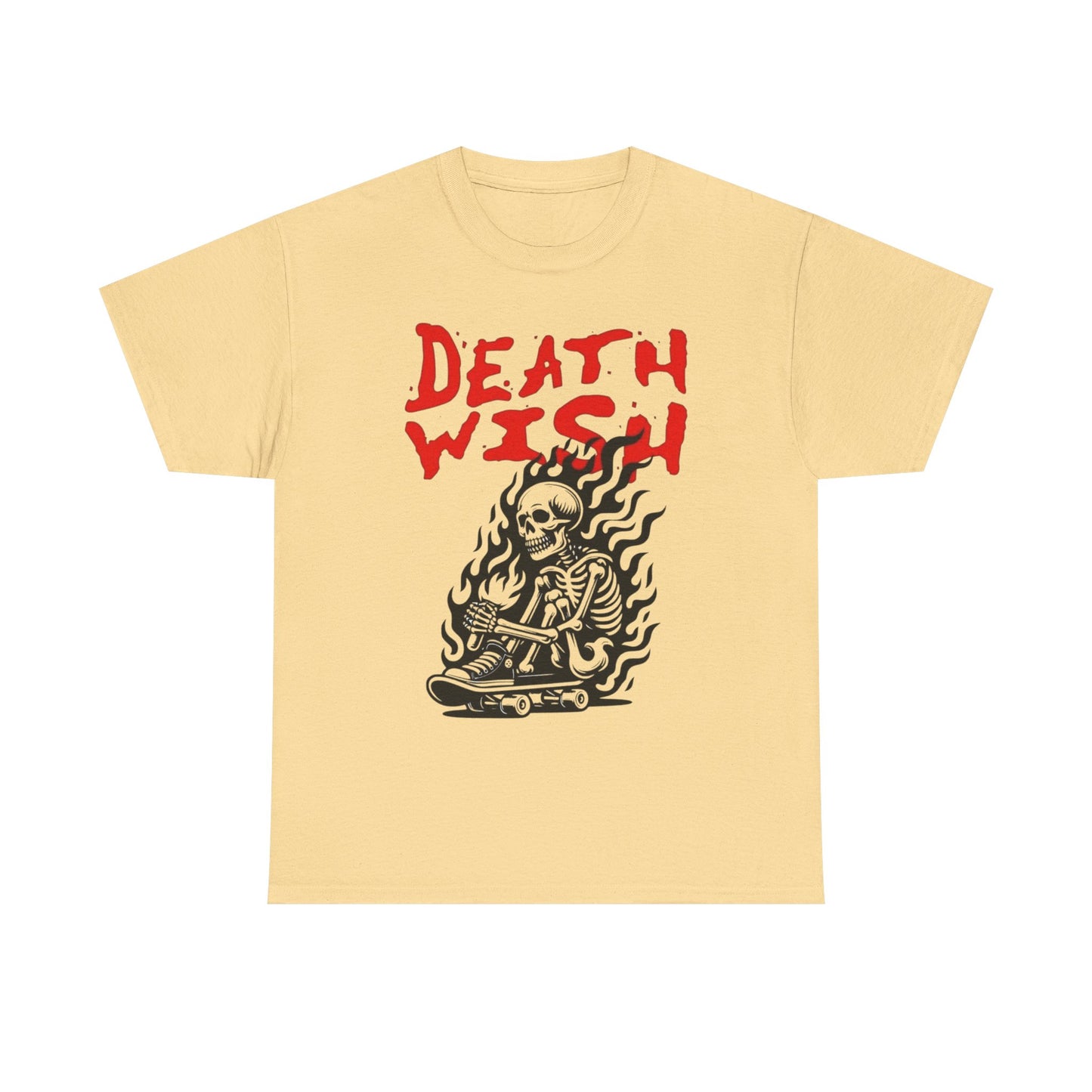 Death Wish Graphic T Shirt Unisex Heavy Cotton Tee