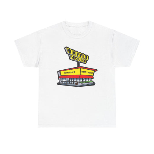 Waffle House Vintage y2k Graphic T Shirt Adult NEW Unisex Heavy Cotton Tee