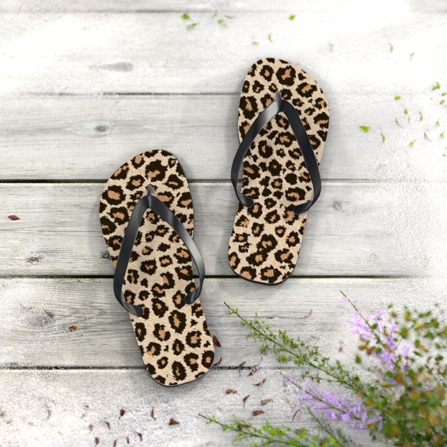 Cheetah Beach Sandals, Slides for Summer, Flip Flops, Water Resistant 1