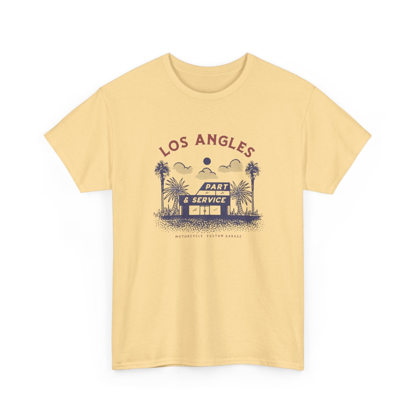 Los Angeles Motorcycle Shop Graphic T Shirt ADULT NEW