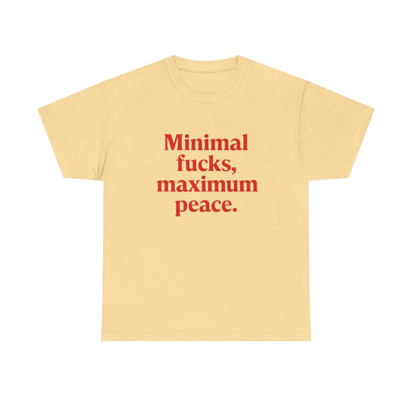 Maximum Peace Graphic T Shirt NEW ADULT Unisex Heavy Cotton Tee