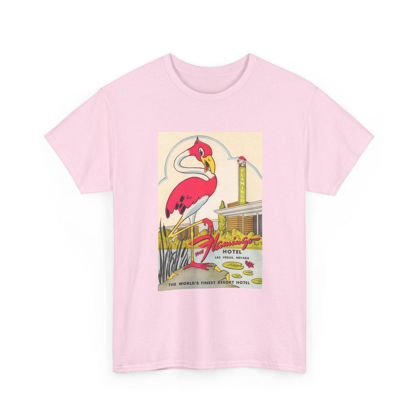 The Flamingo Tshirt Vintage Las Vegas Casino Strip Retro Unisex Heavy Cotton 2