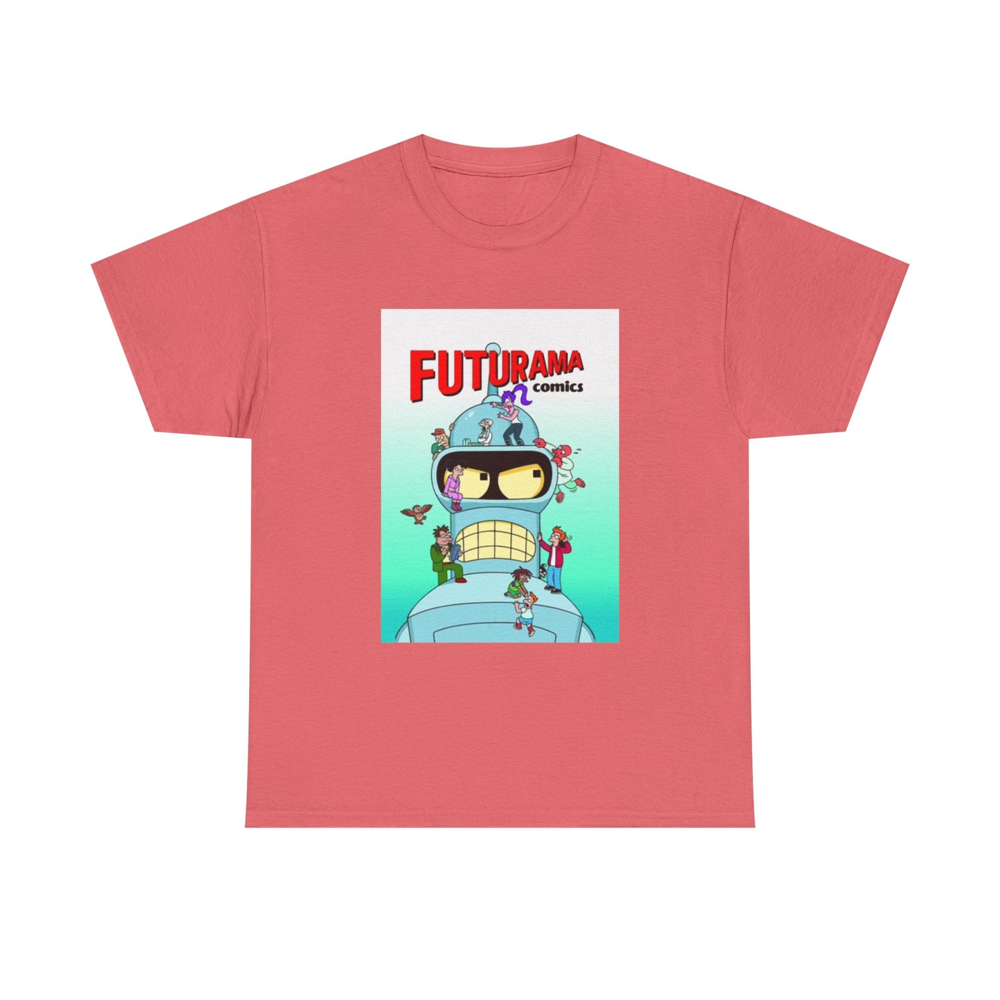 Futurama Shirt Bender Tv Series Graphic Funny Cartoon Unisex Heavy Cotton Tee