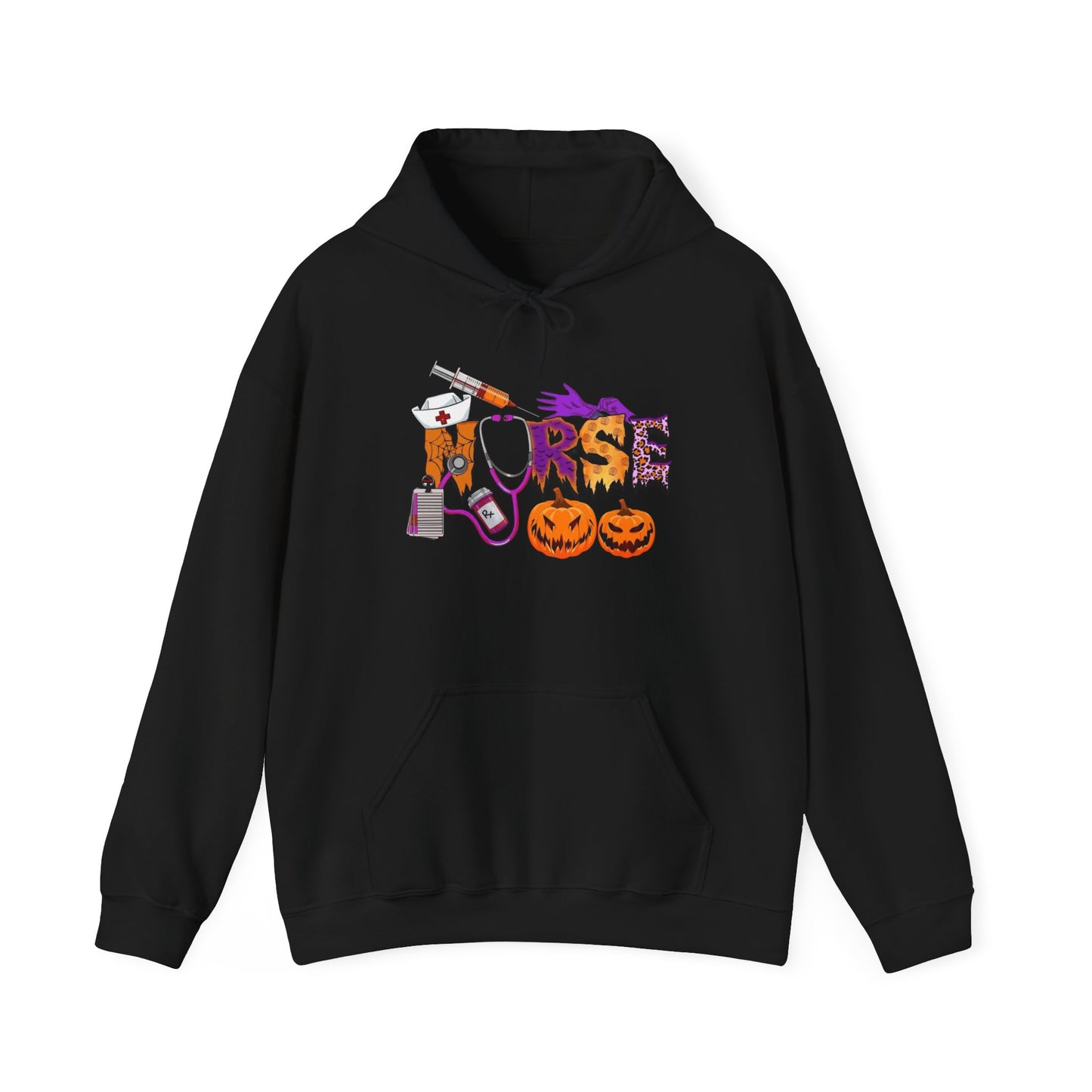 Nurse Halloween Graphic Hoodie Unisex Heavy Blend™ Hooded Sweatshirt