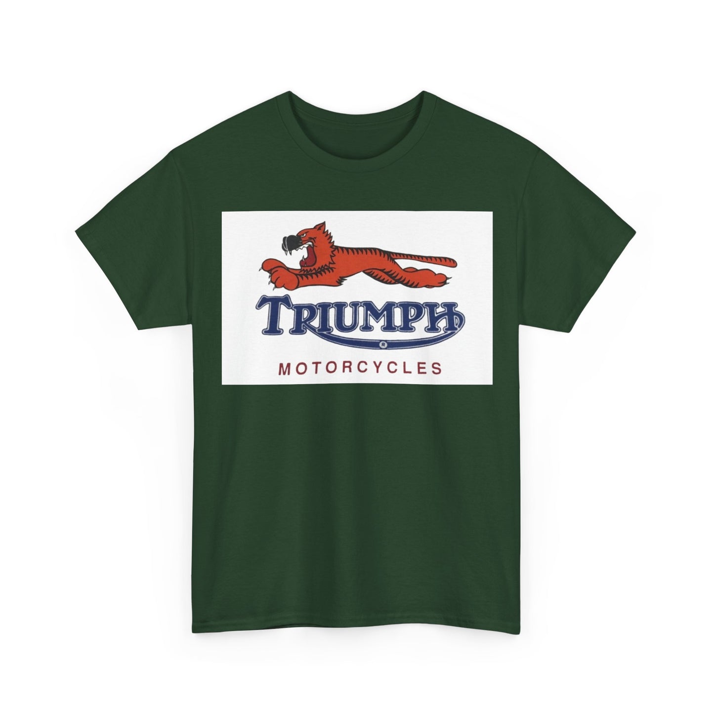 Triumph T-shirt vintage motorcycles nostalgia Tiger Unisex Heavy Cotton Tee
