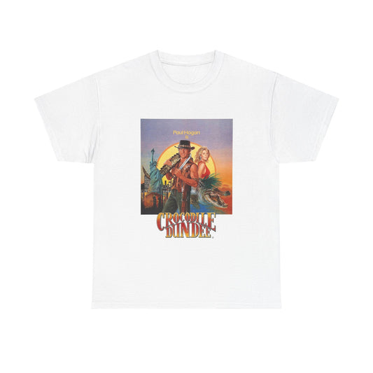 Crocodile Dundee Movie Poster Shirt Vintage Unisex Heavy Cotton Tee