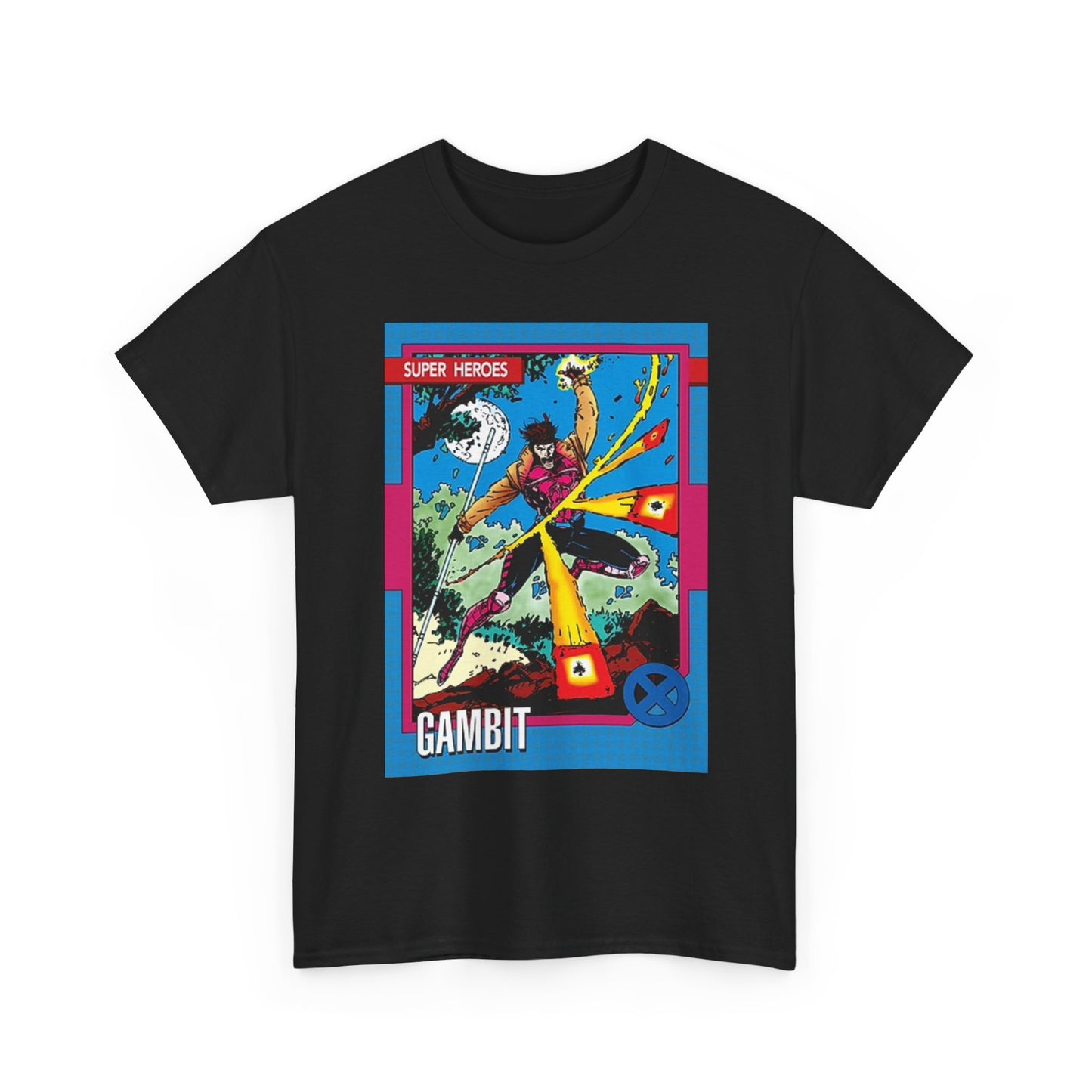 Gambit Superheros Graphic T Shirt Retro Gaming Vintage Unisex Heavy Cotton Tee
