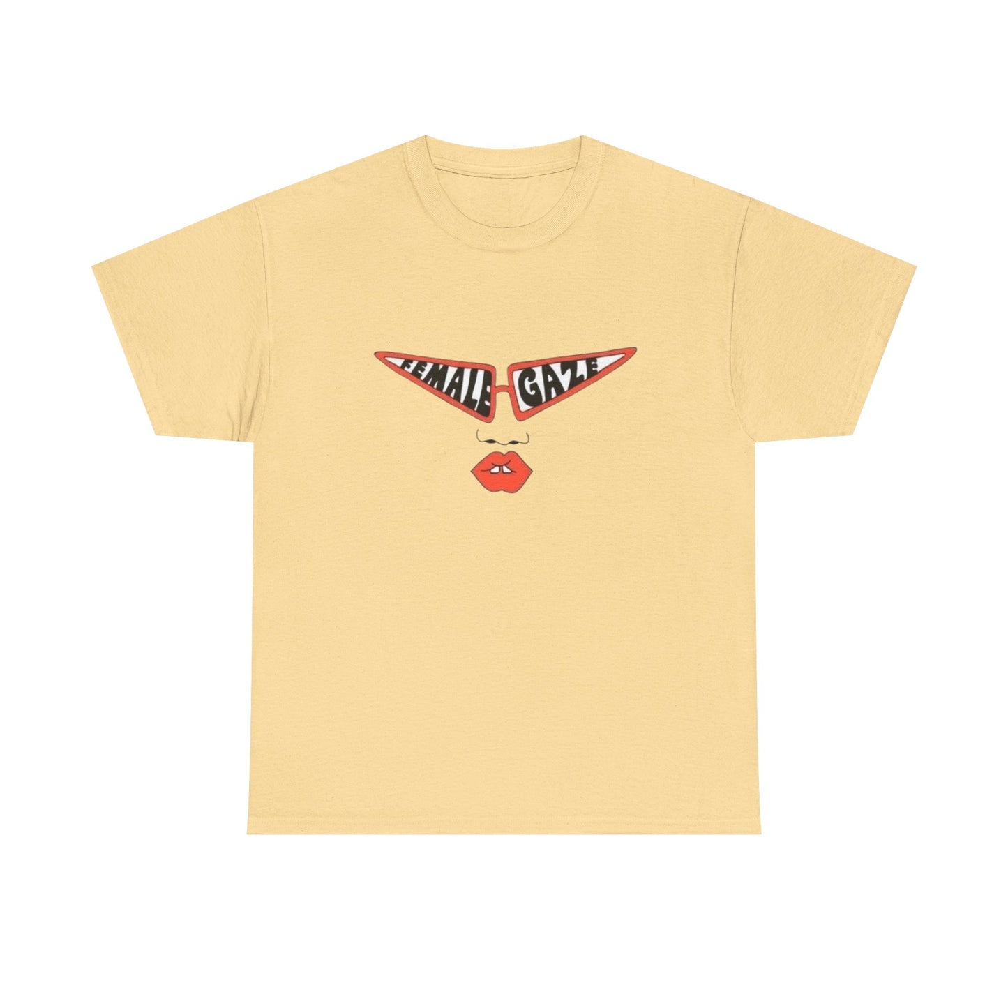 Female Gaze Graphic T Shirt Unisex Heavy Cotton Tee GIFT