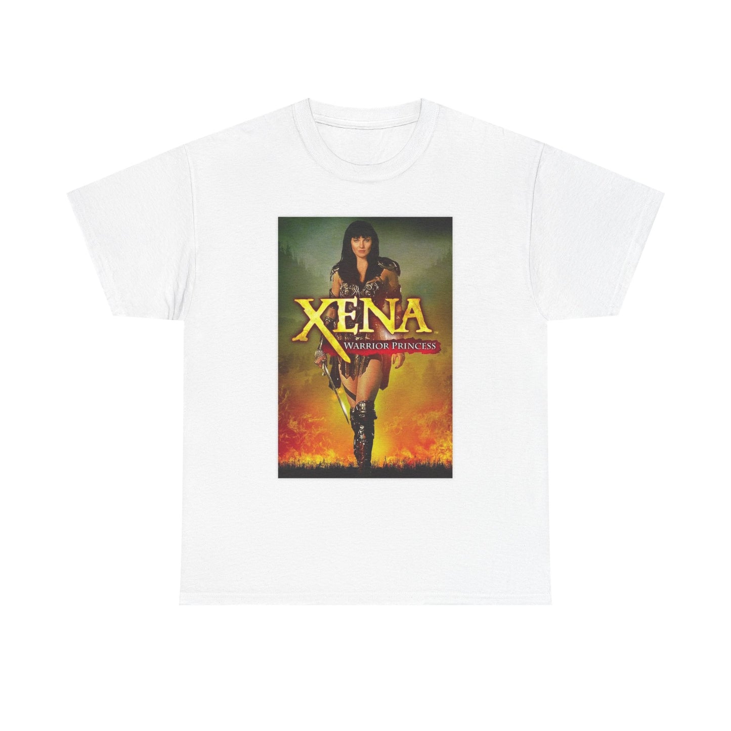 Xena Warrior Princess Graphic T Shirt Retro Unisex Heavy Cotton Tee