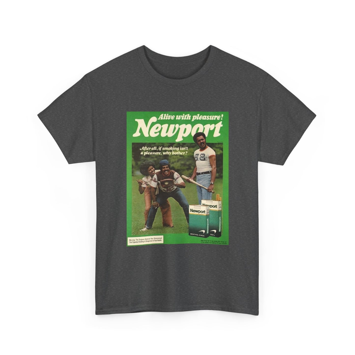Newport T-shirt vintage cigarette menthol graphic Unisex Heavy Cotton Tee