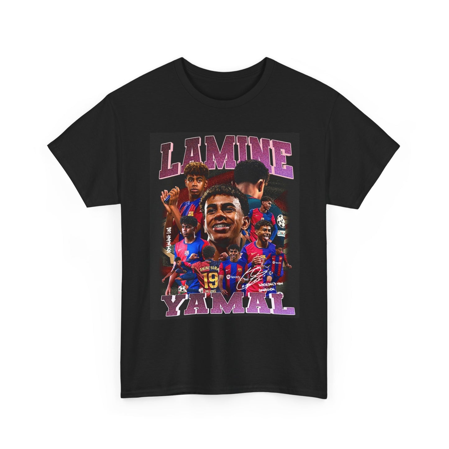 Lamine Yamal Graphic T Shirt Retro Vintage Unisex Heavy Cotton Tee