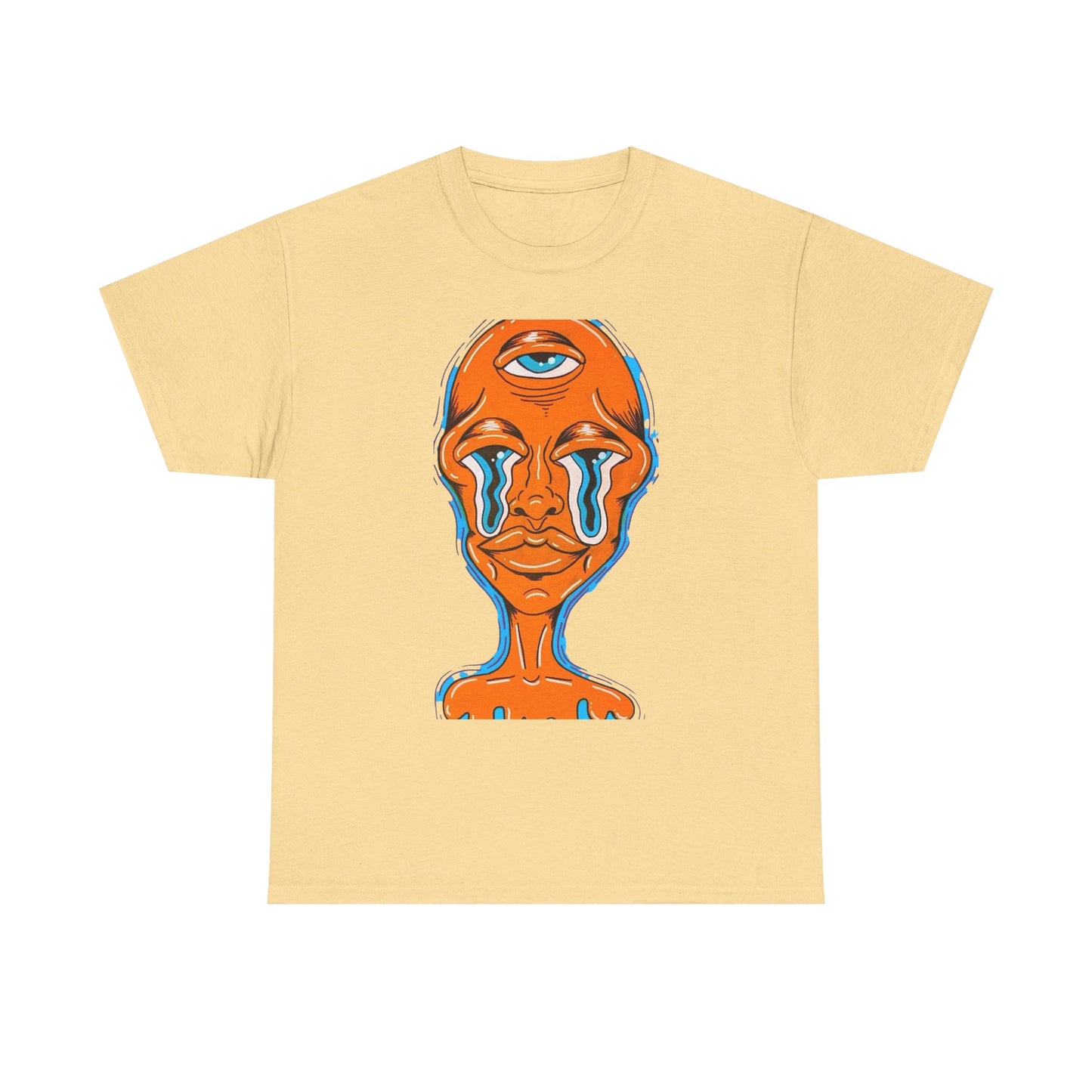 Alien Trippy Vibes Mushrooms Graphic T-Shirt Comfy Cotton Tee Brand NEW
