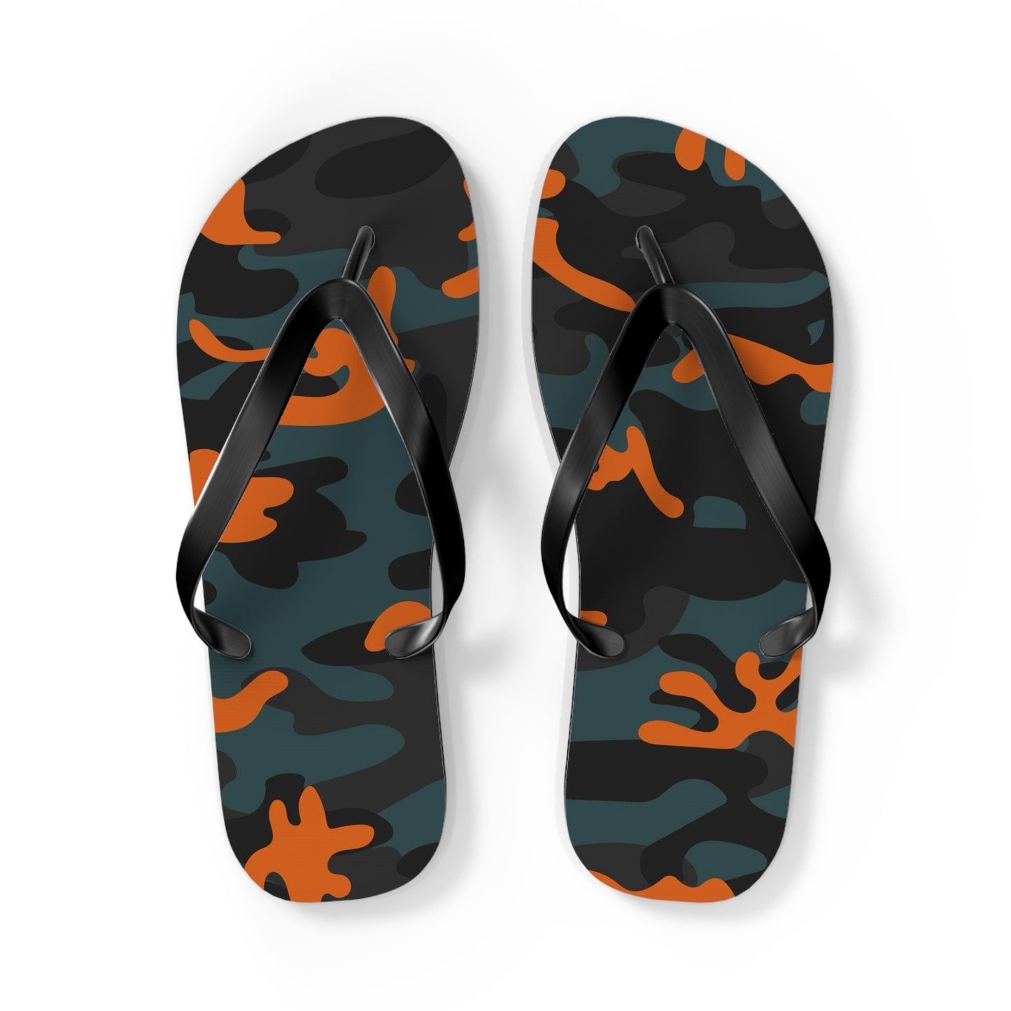Waves And Sun Sandals Camo Print Summer Flip Flops Slides BRAND NEW