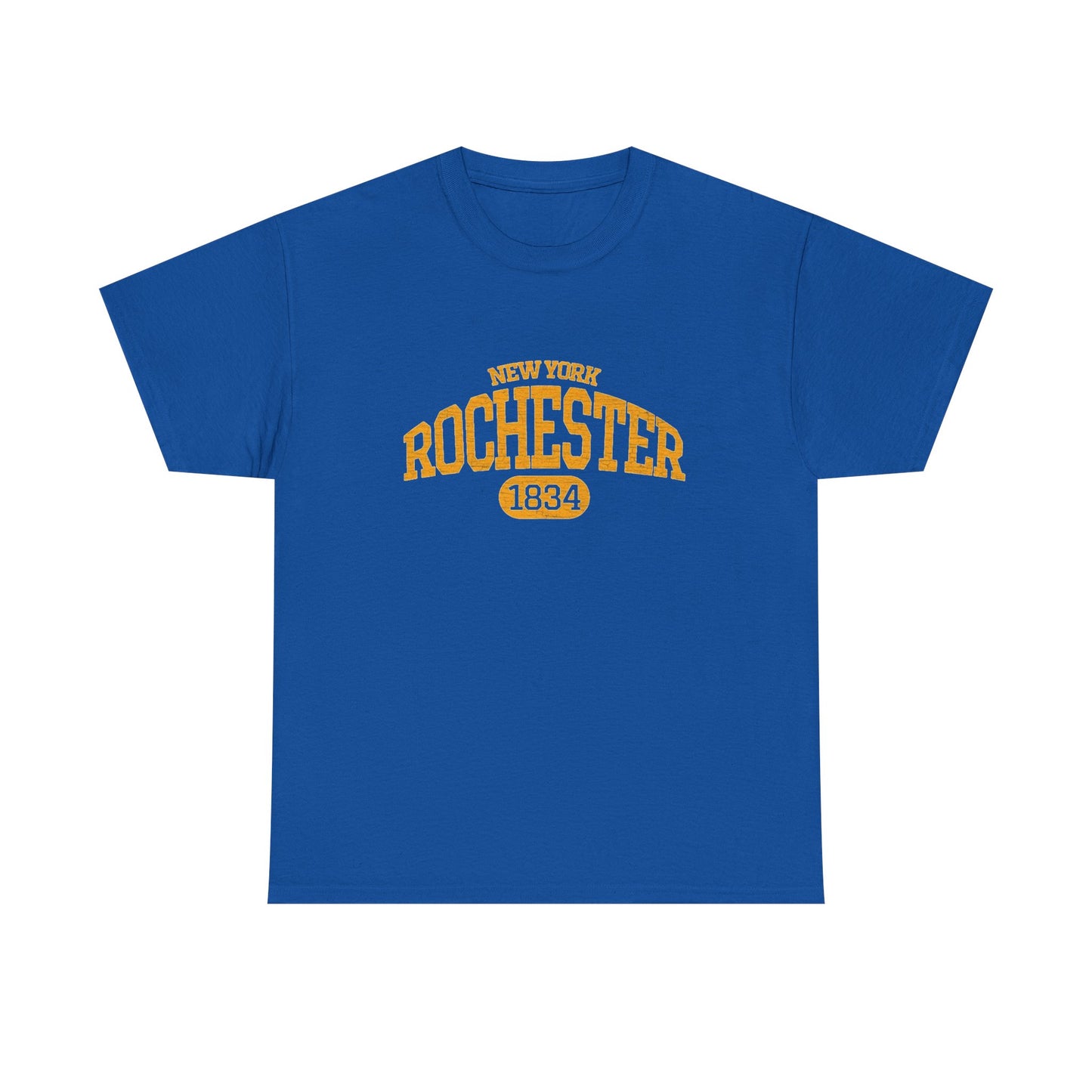 New York Rochester Retro Graphic T Shirt Men's Heavy Cotton Tee - Quality - Modern True to Size